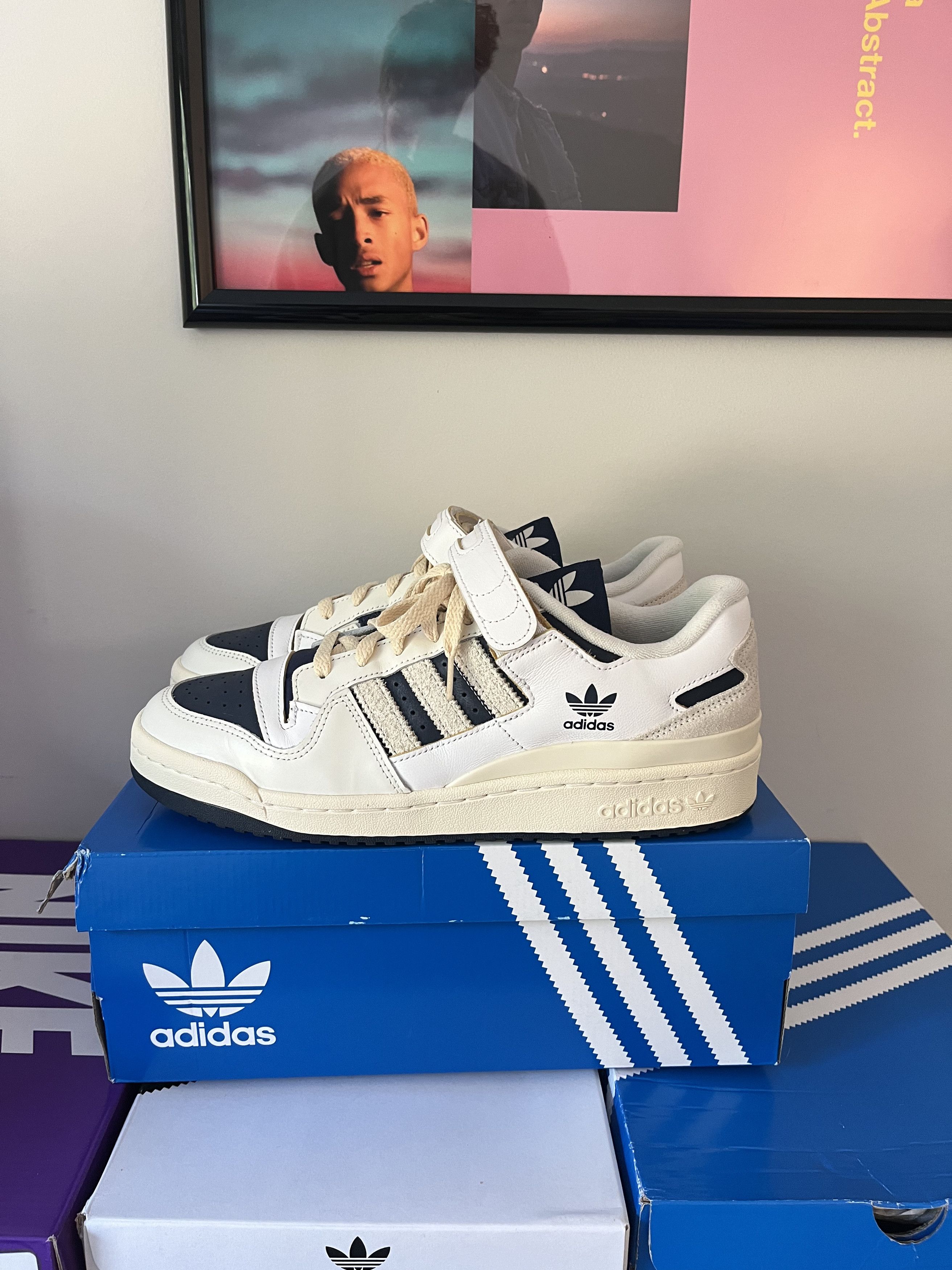 ADIDAS FORUM 84 LOW OFF WHITE NAVY