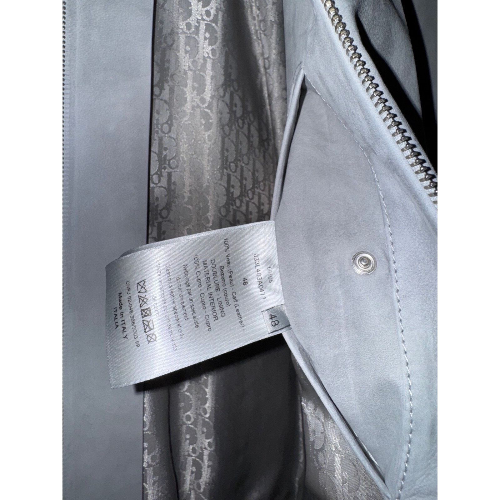 Dior Dior Air Leather Hooded Zip Up Zipper Hoodie Jacket 48 Size US M / EU 48-50 / 2 - 14 Thumbnail