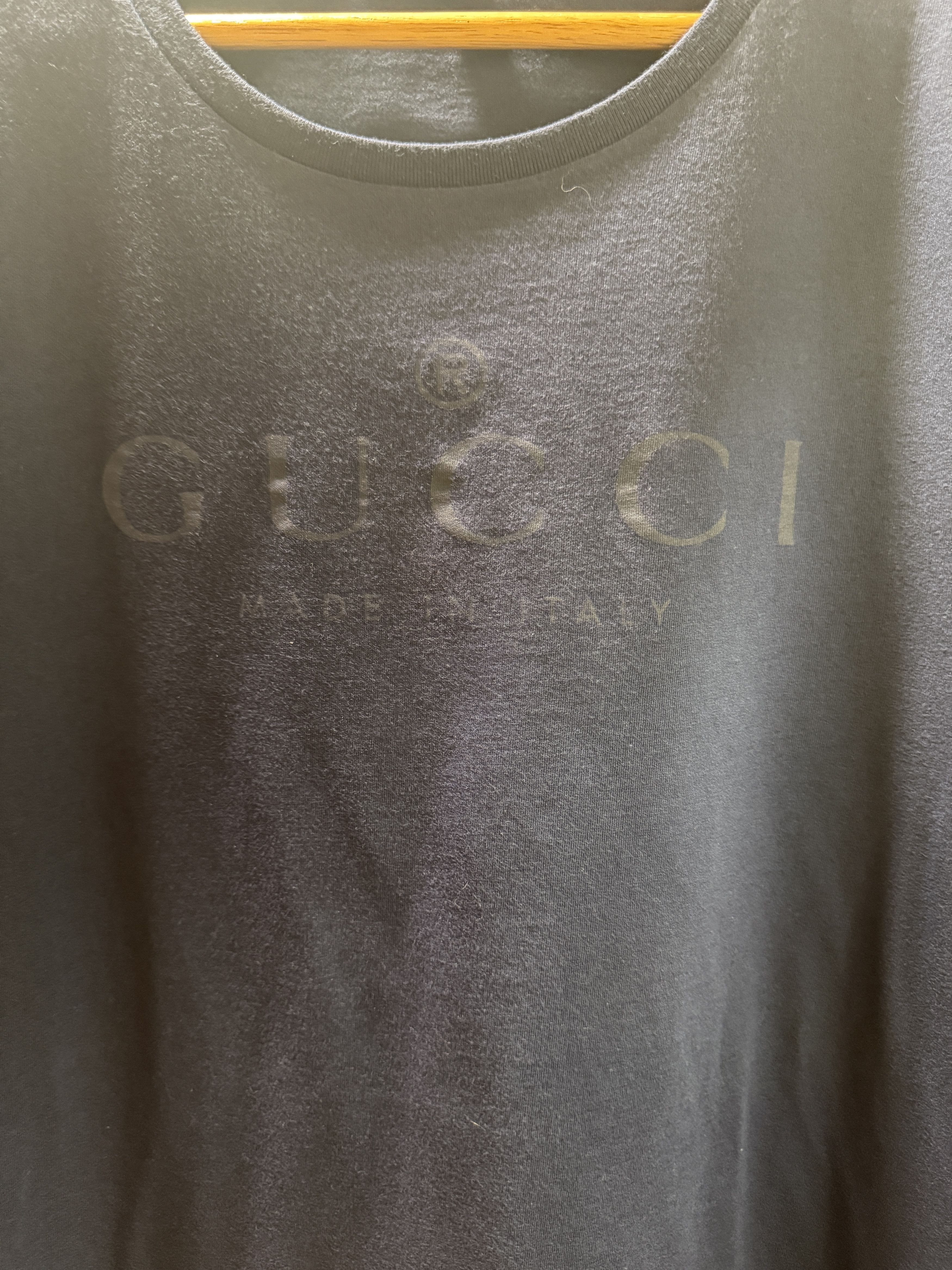 Gucci Gucci Logo T-shirt In Blue Size XXXL Size US XXL / EU 58 / 5 - 2 Thumbnail