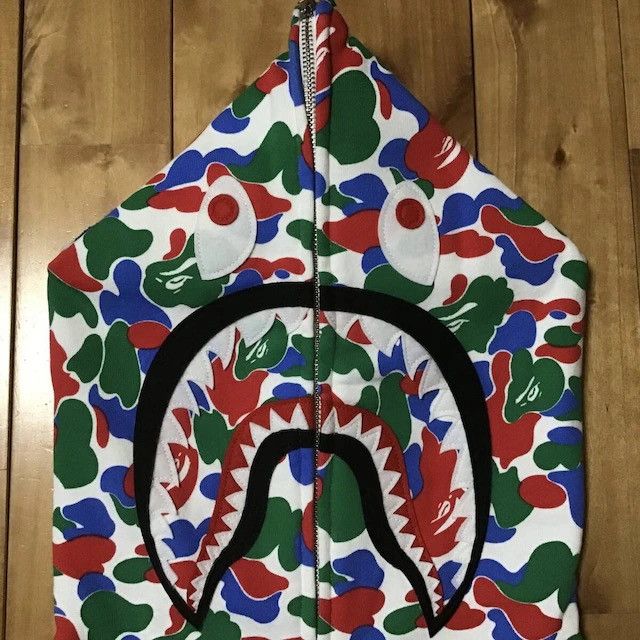 Bape 2024 🔥QINGDAO Store Camo🔥 BAPE shark full zip hoodie APE Size US XXL / EU 58 / 5 - 4 Thumbnail