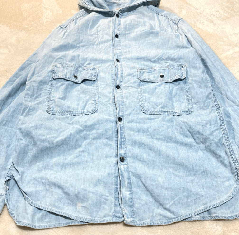 Kapital Capital Hoodie Shirt Chambray Size US L / EU 52-54 / 3 - 4 Thumbnail