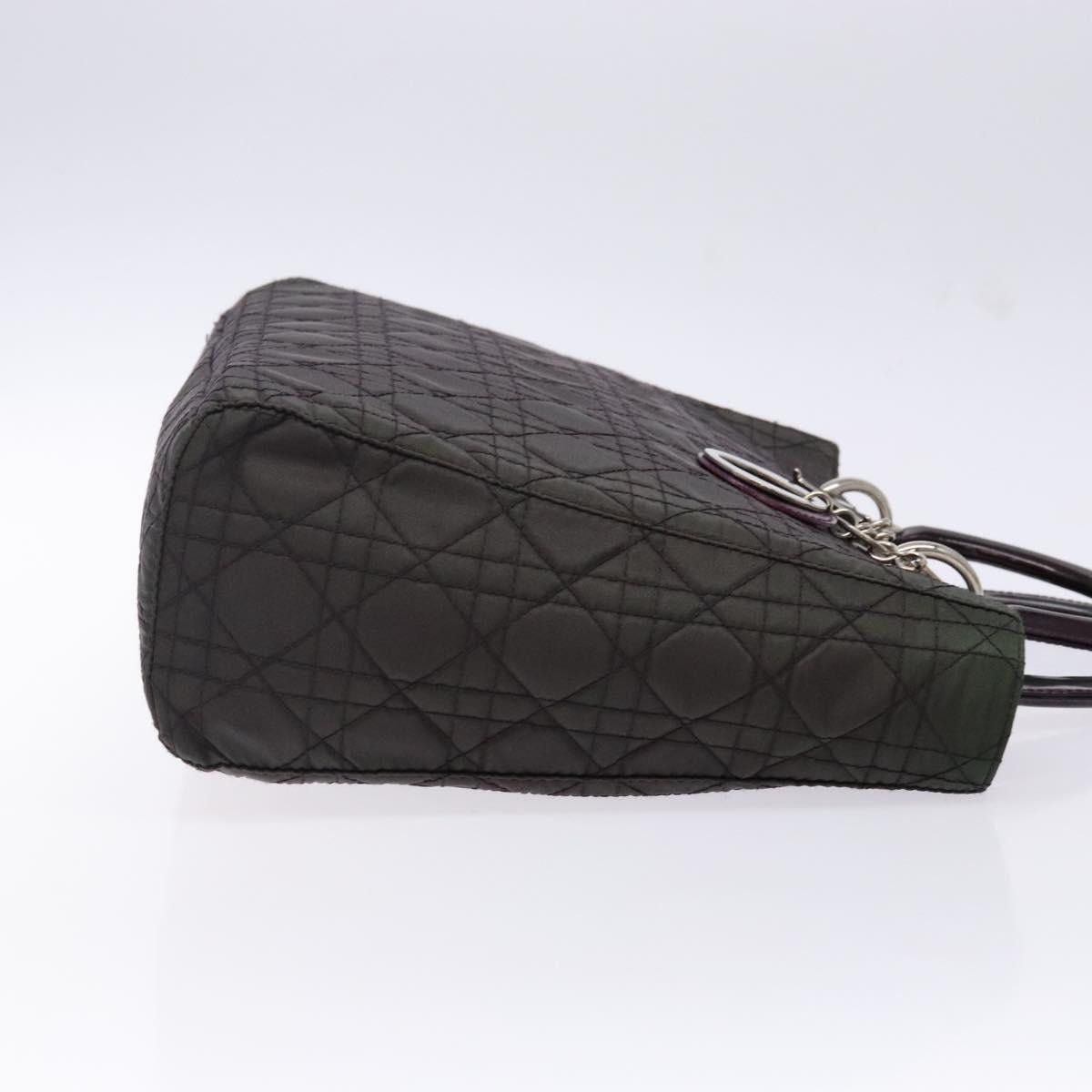 Dior DIOR Canage Hand Bag Nylon Khaki Purple Silver Size ONE SIZE - 4 Thumbnail