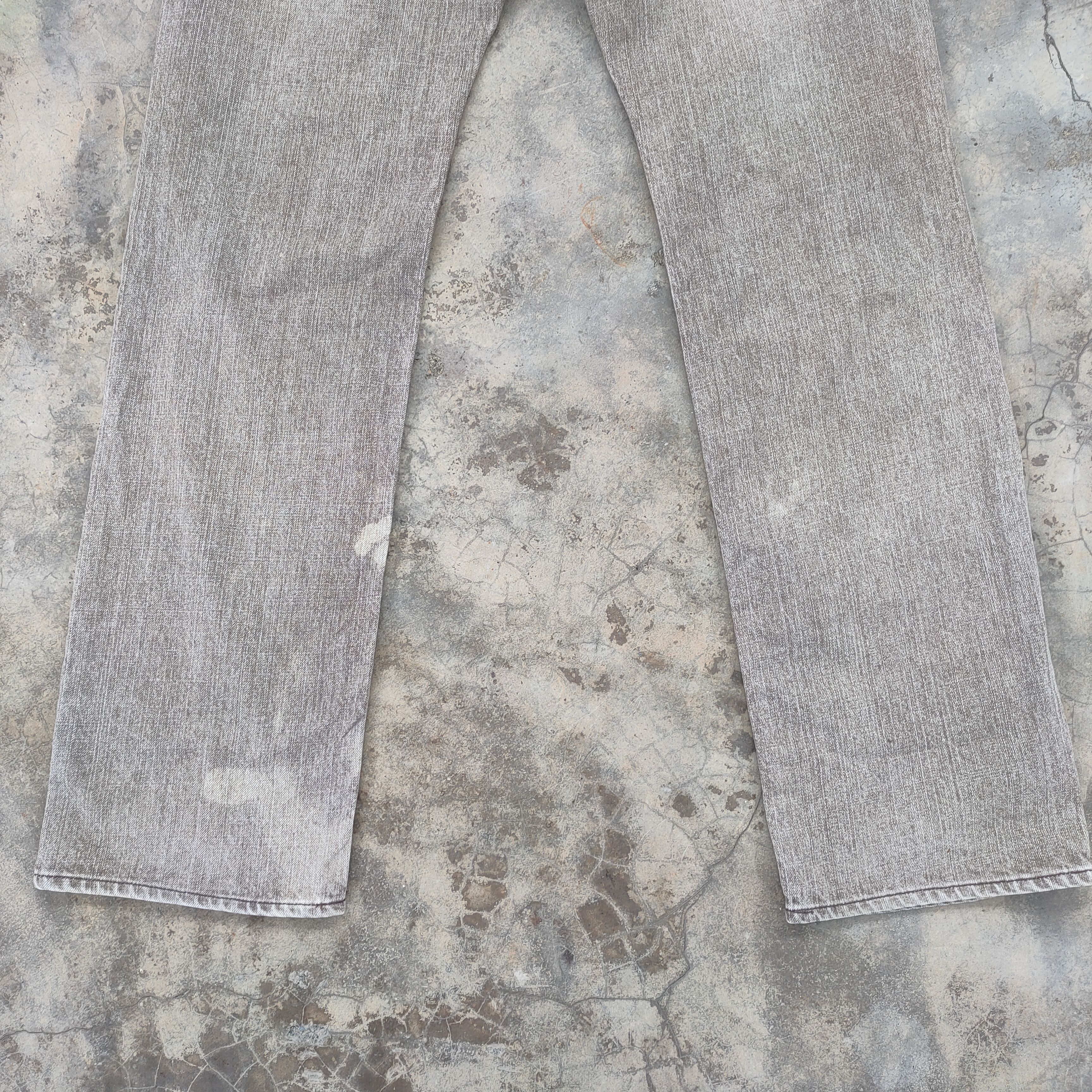 Japanese Brand W32×33 VINTAGE CRARK WASH FADED BROWN DISTRESSED JEAN PANTS Size US 32 / EU 48 - 10 Thumbnail