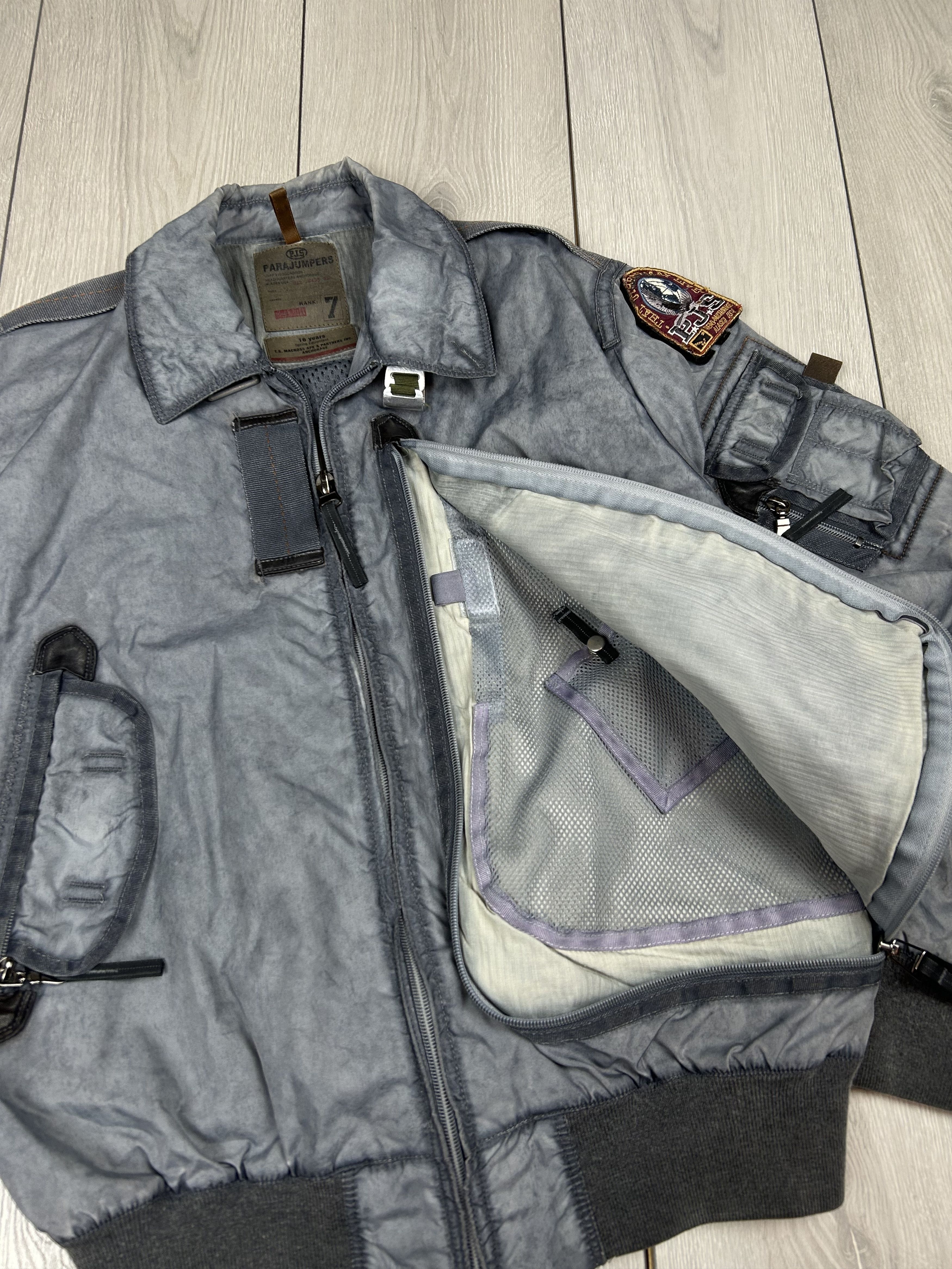 Parajumpers Parajumpers Mens Bomber Jacket Size L Grey Size US L / EU 52-54 / 3 - 4 Thumbnail