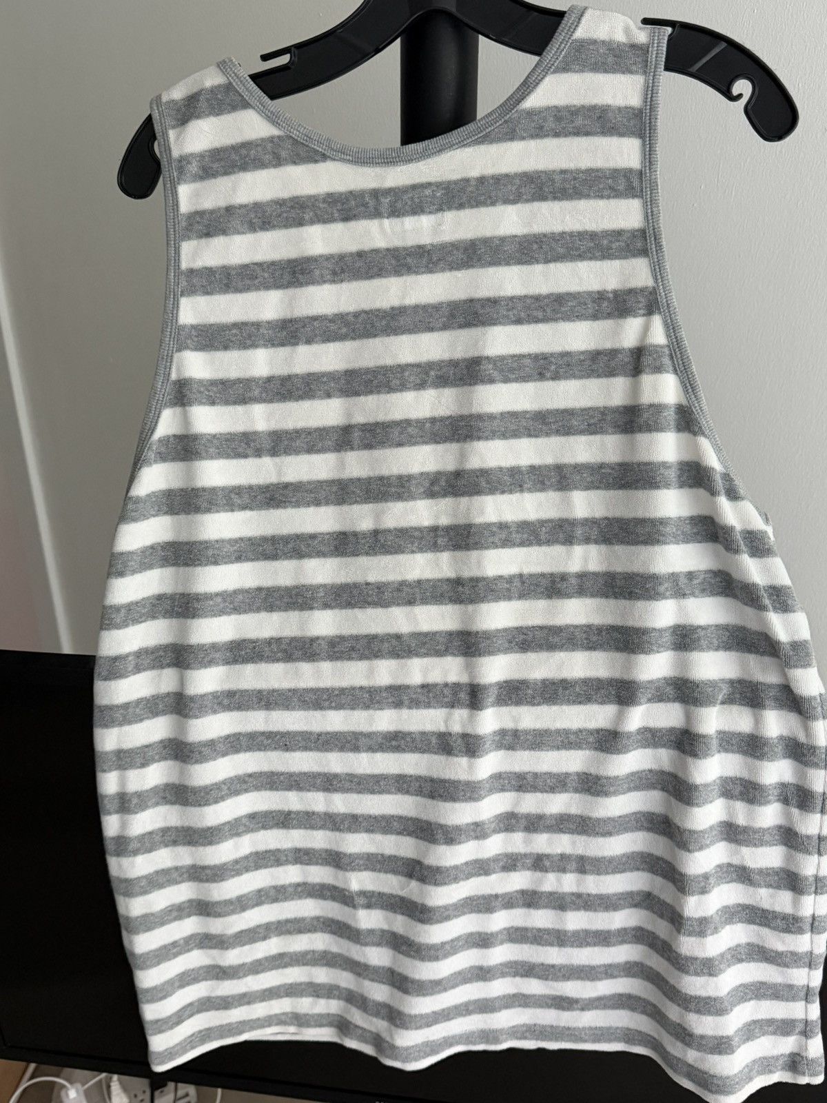 Supreme Supreme Terry white/ grey stripe tank Size US L / EU 52-54 / 3 - 4 Thumbnail