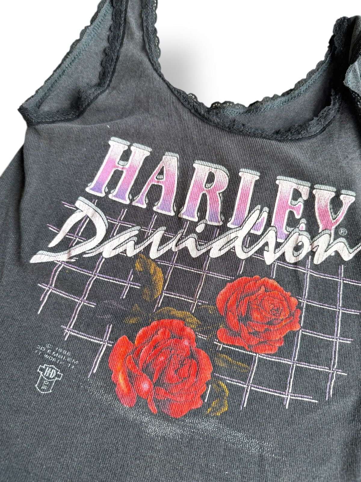 Harley Davidson × Vintage *RARE* VINTAGE 1988 80s 3D EMBLEM HARLEY DAVIDSON TANK TOP Size M / US 6-8 / IT 42-44 - 3 Thumbnail