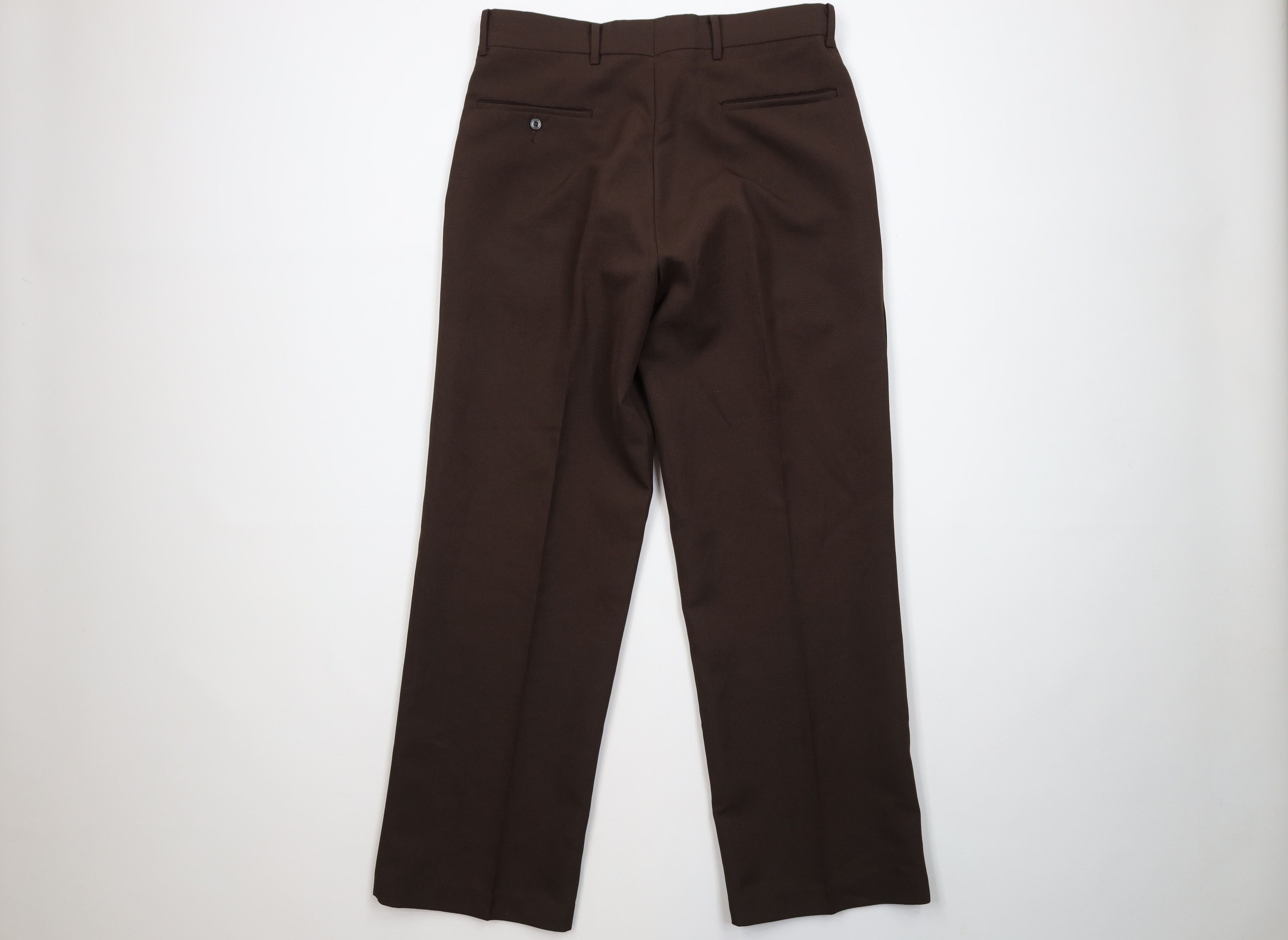 Vintage Vintage 70s Streetwear Flared Wide Leg Chino Pants Brown USA Size US 32 / EU 48 - 7 Thumbnail