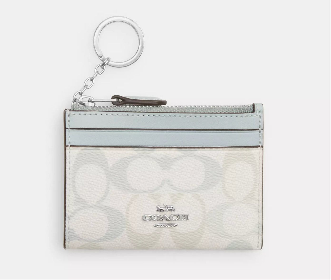 Coach Mini Skinny Id Case In Signature Canvas CEC49 Size ONE SIZE - 5 Thumbnail