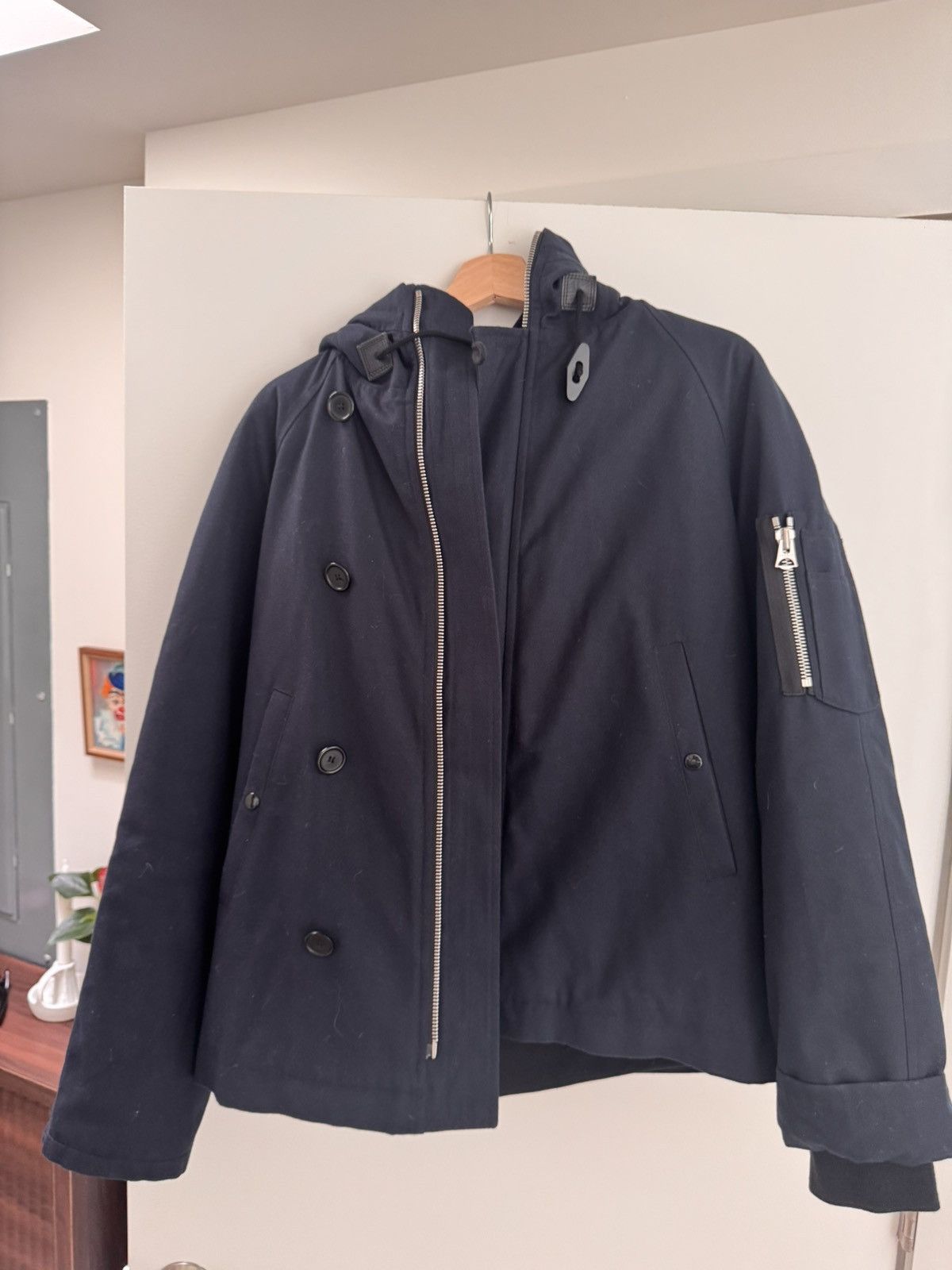 Sandro Navy Sandro Winter Coat Size US L / EU 52-54 / 3 - 6 Thumbnail