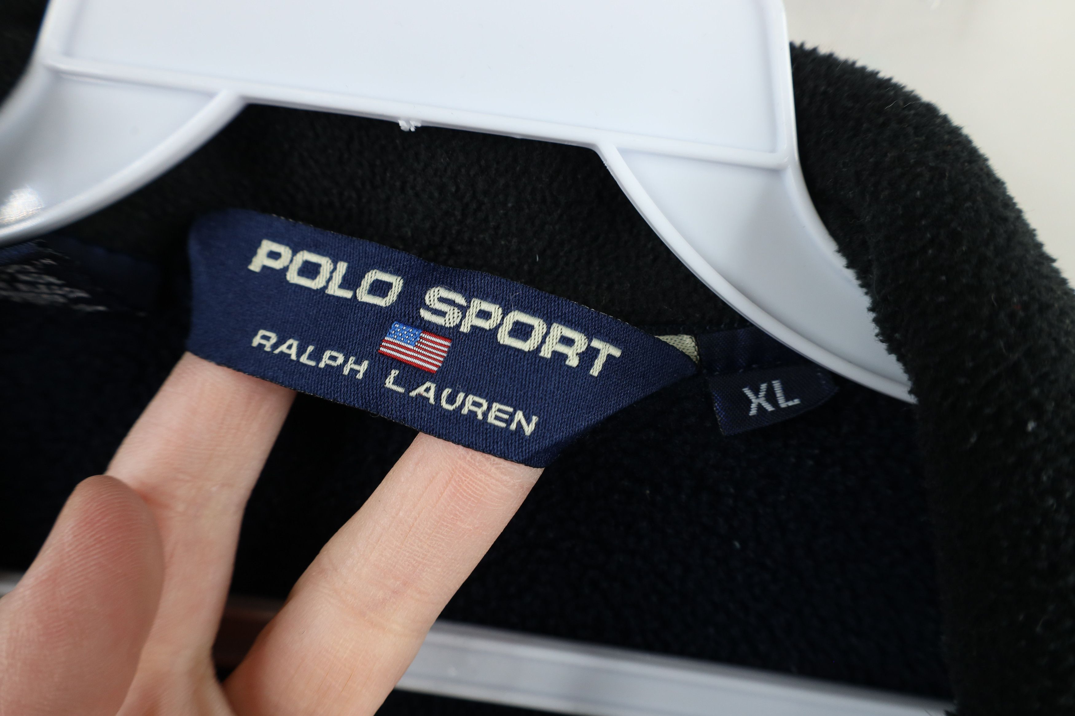 Ralph Lauren × Vintage Vintage 90s Polo Sport Ralph Lauren Fleece Jacket Blue USA Size US XL / EU 56 / 4 - 11 Thumbnail