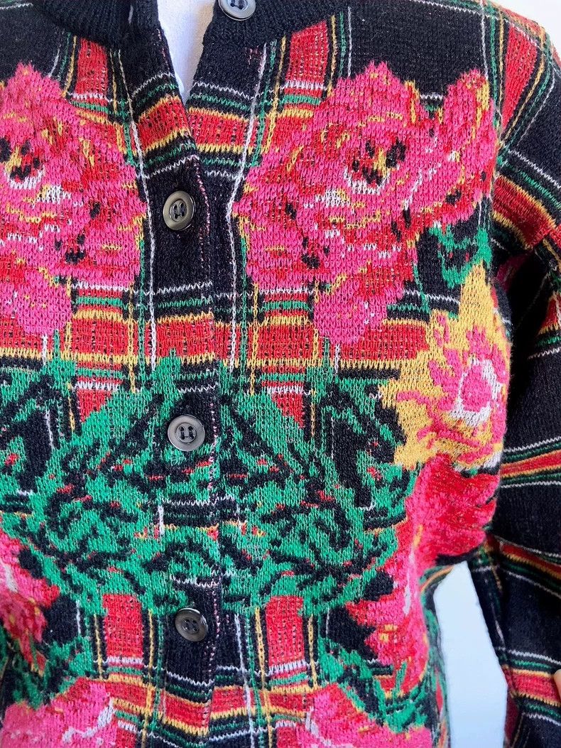 Kenzo KENZO 1980s dandelion girl wool knit coat Size M / US 6-8 / IT 42-44 - 3 Thumbnail