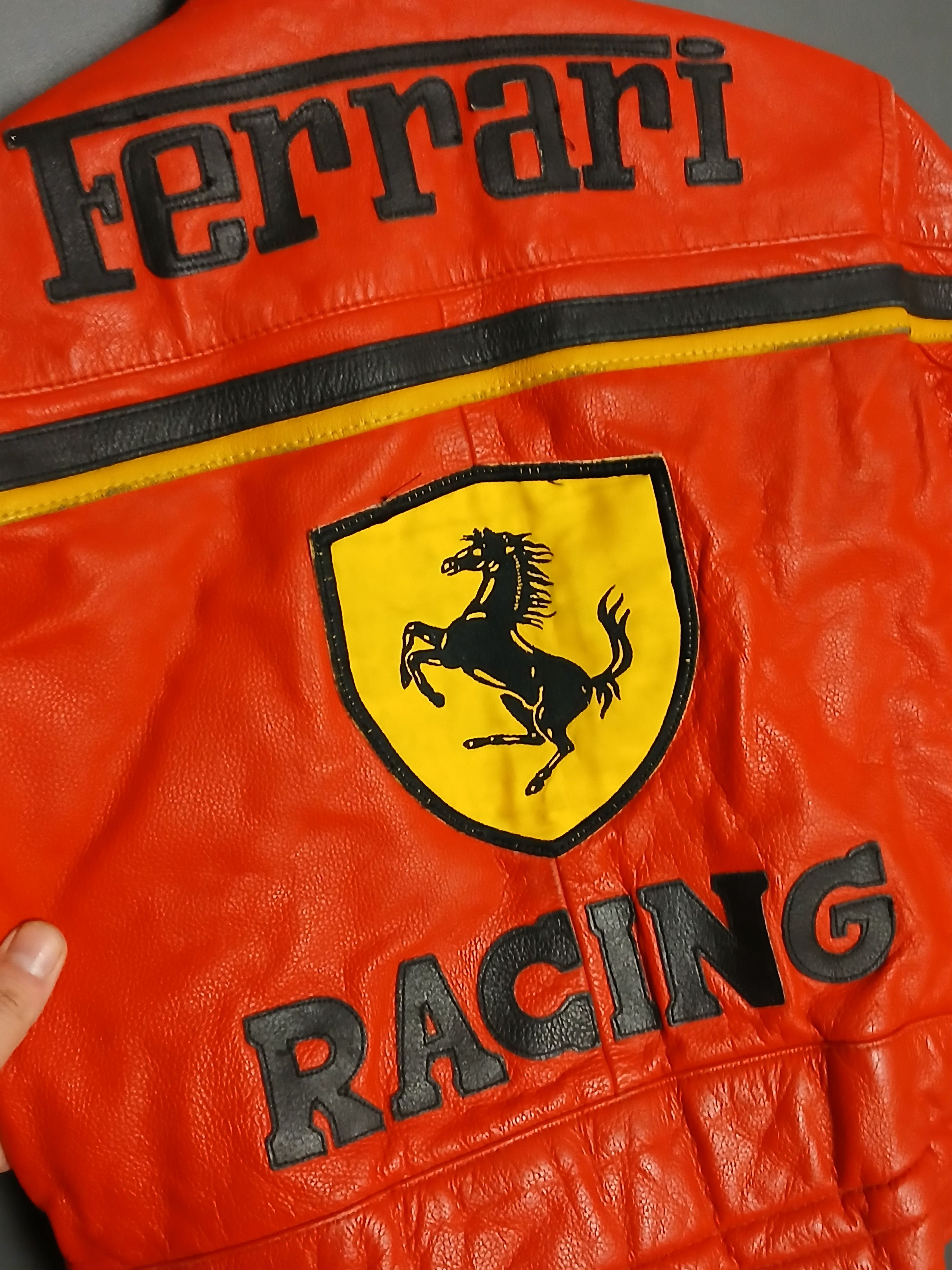 Ferrari F1 Racing Kids Leather Jacket