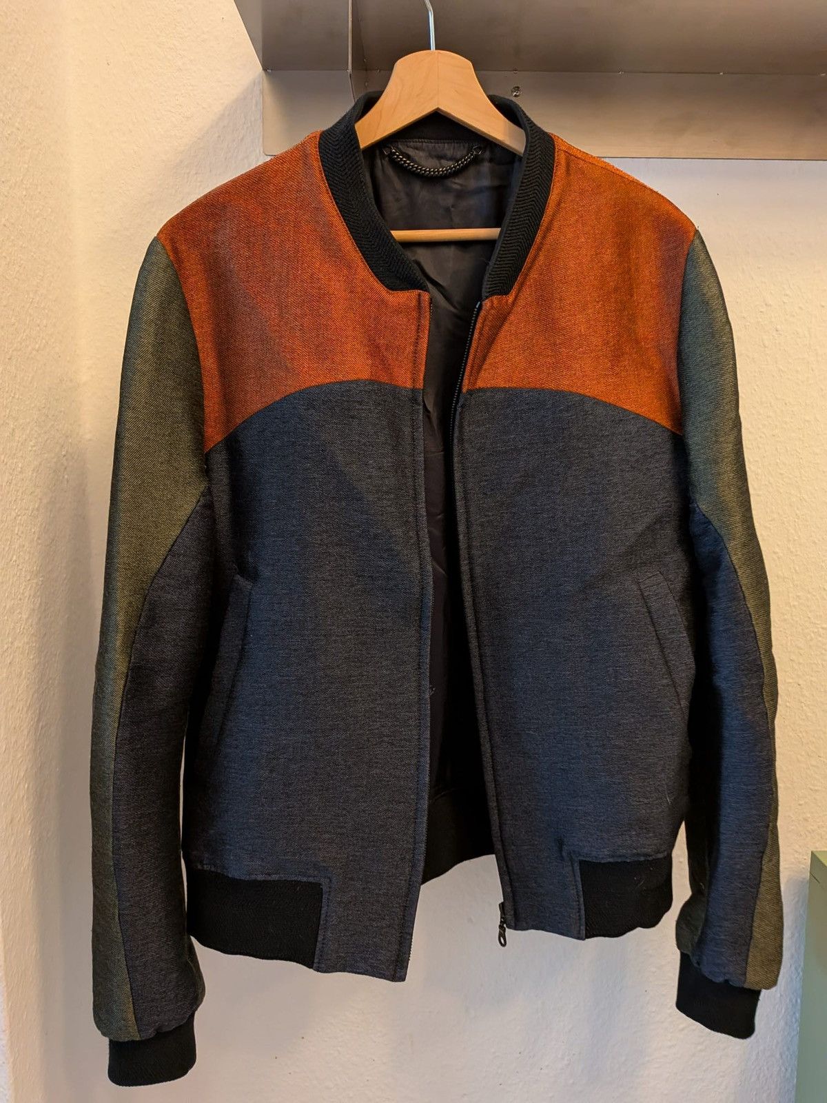 Kenzo Colourblock wool bomber Size US L / EU 52-54 / 3 - 1 Thumbnail