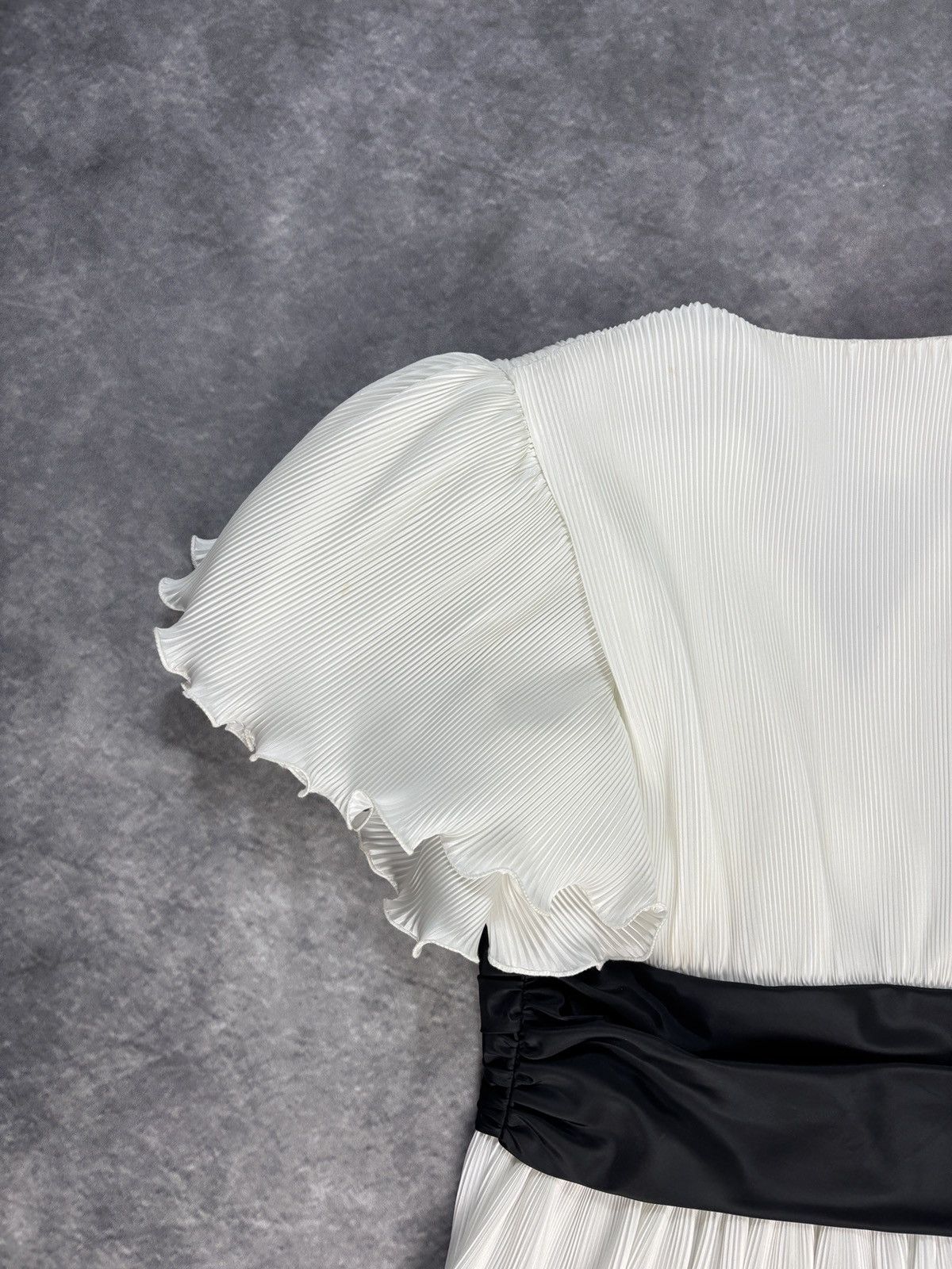 Japanese Brand × Other × Vintage 1980s Vintage Pleats Blouse Issey Miyake Style Ruffle Shirt Size XL / US 12-14 / IT 48-50 - 15 Thumbnail