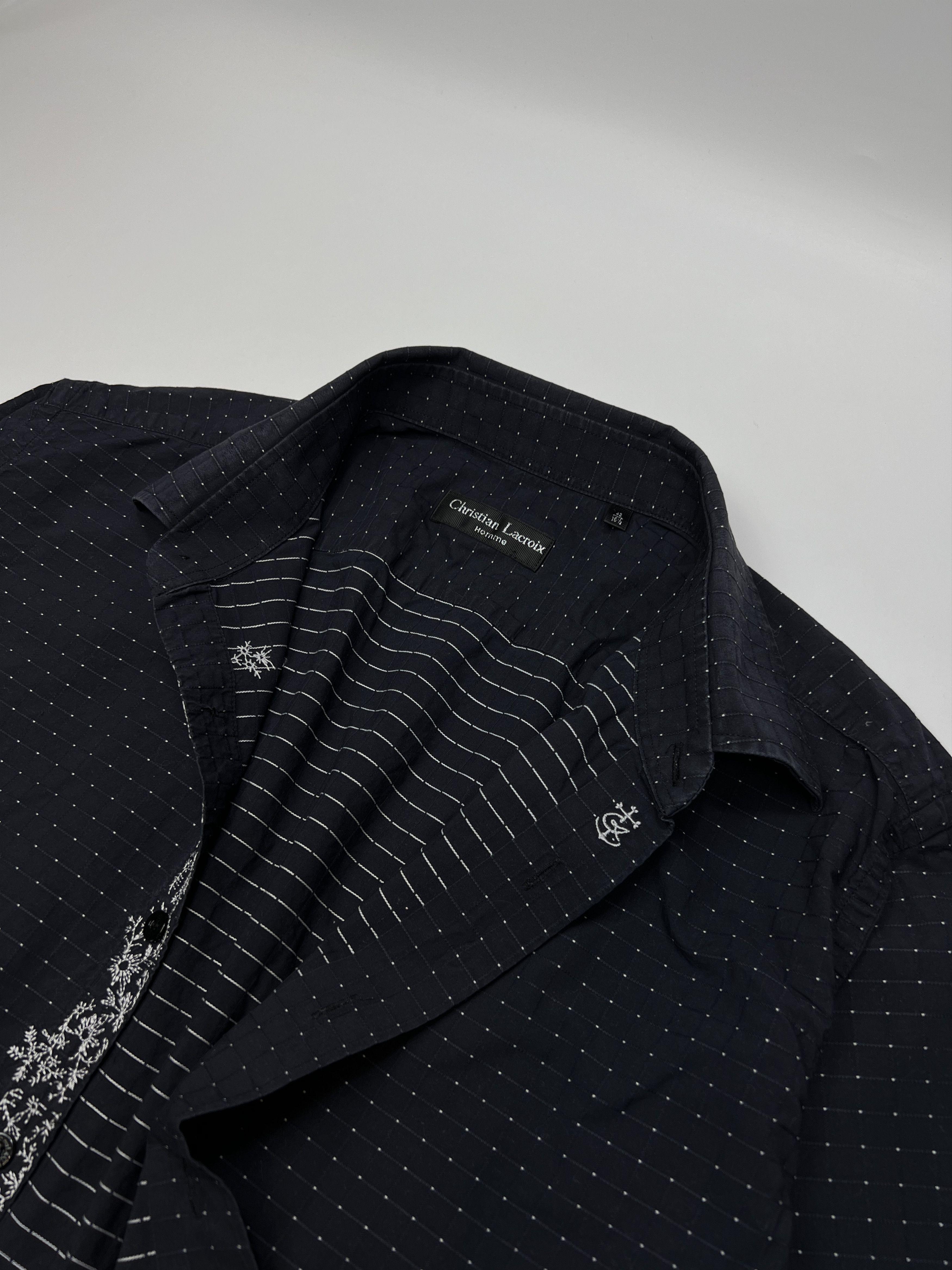 Christian Lacroix Vintage Christian Lacroix Homme Embroidered Button Up Shirt Size US M / EU 48-50 / 2 - 13 Thumbnail