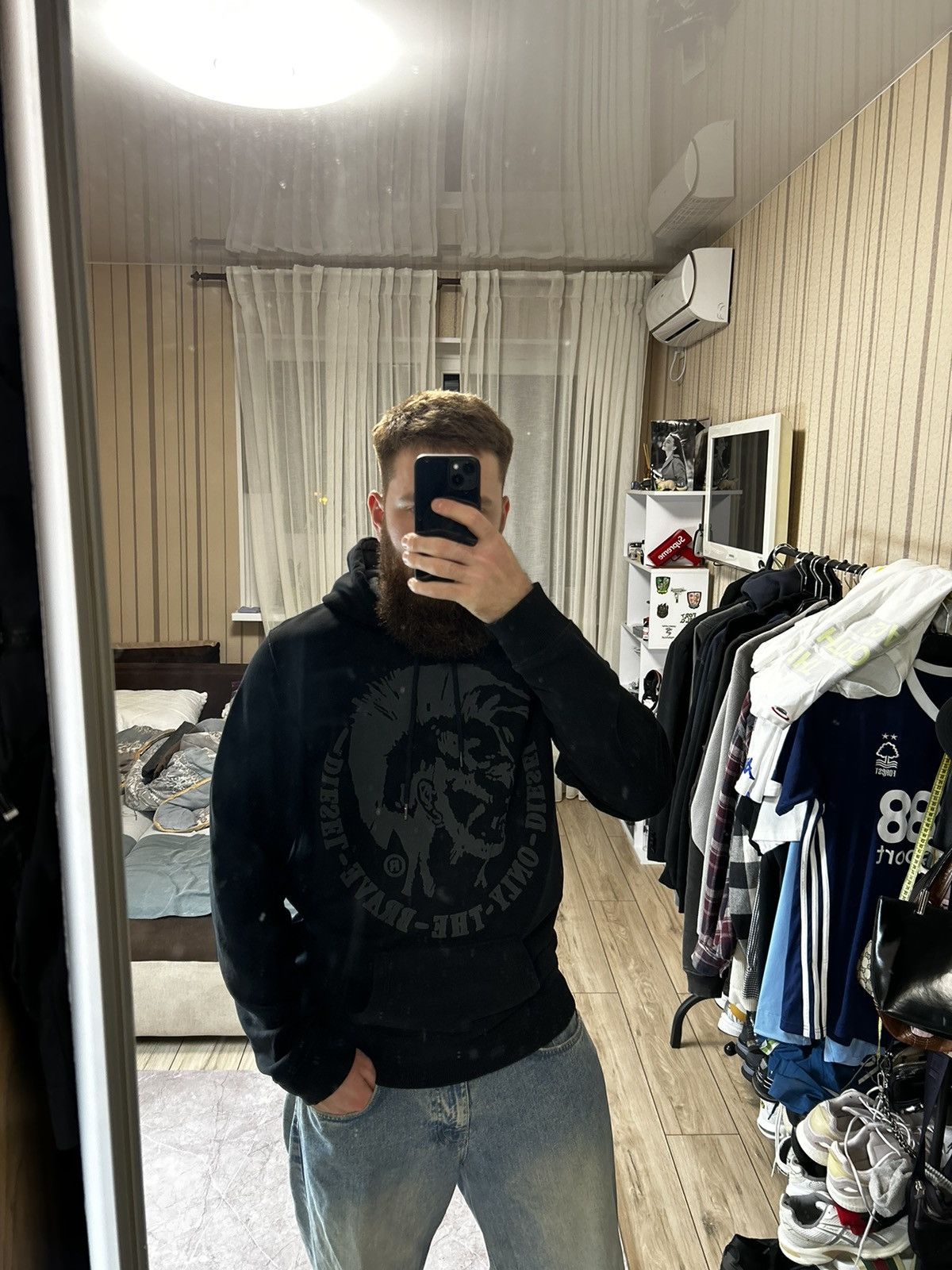 Diesel × Vintage DIESEL VINTAGE BIG LOGO HOODIE Size US M / EU 48-50 / 2 - 5 Thumbnail