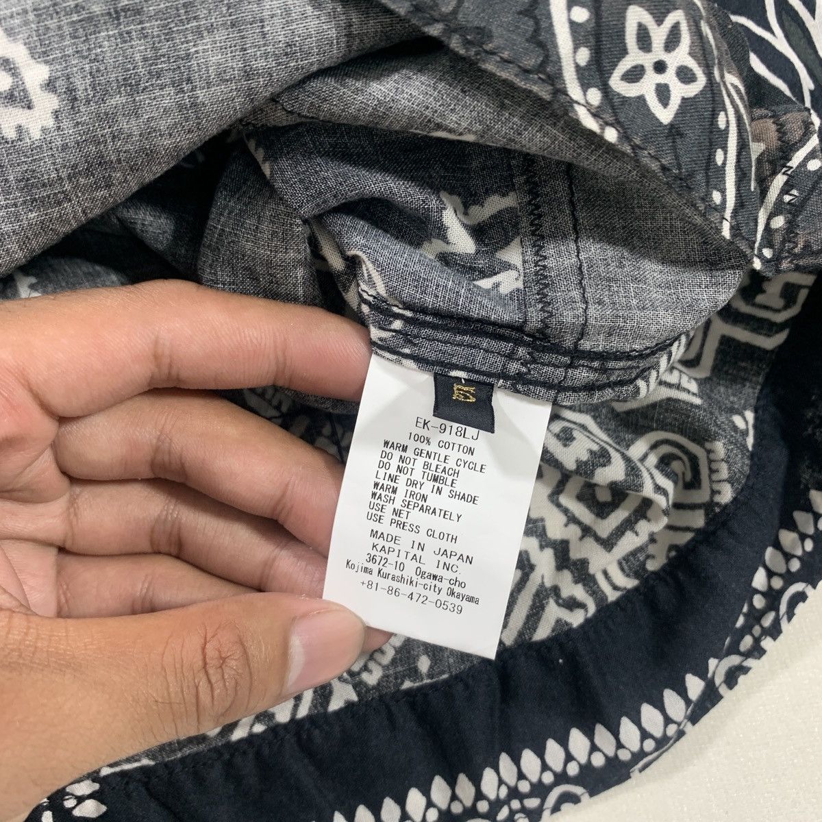 Kapital × Kapital Kountry KAPITAL BANDANA PATCHWORK PRINT 1ST JKT 2024 Size US XXL / EU 58 / 5 - 8 Thumbnail
