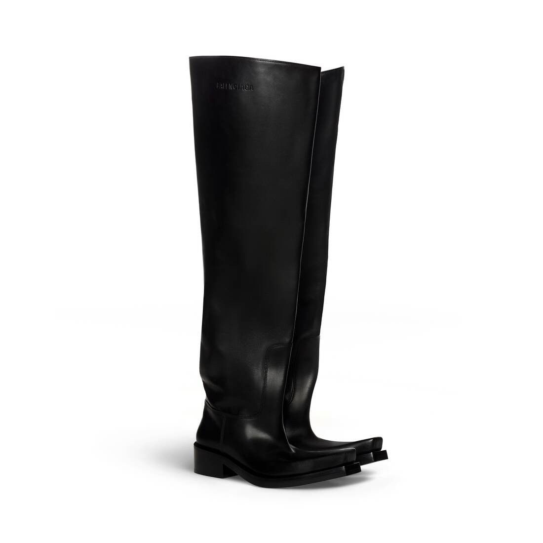 Balenciaga o1w1db10925 Santiago Over-the-Knee Boots in Black Size US 12 / EU 45 - 2 Thumbnail