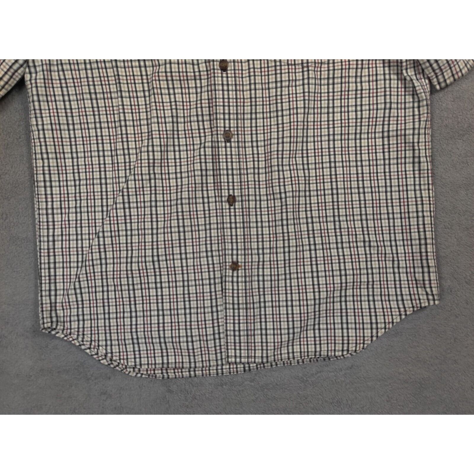 Carhartt Carhartt Shirt Adult Mens Large White Plaid Polo Button Up Size US L / EU 52-54 / 3 - 5 Thumbnail