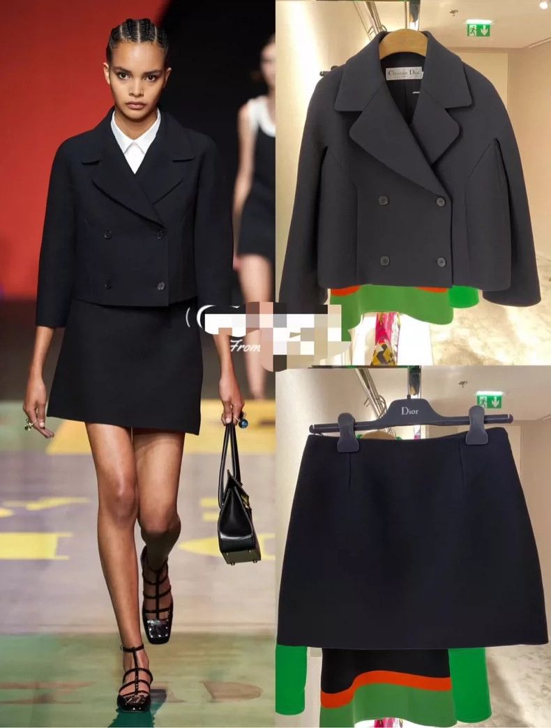 Dior Dior Black suit collar short casual jacket 2504-Nextarrow Size XXS / US 00 / IT 34 - 8 Thumbnail