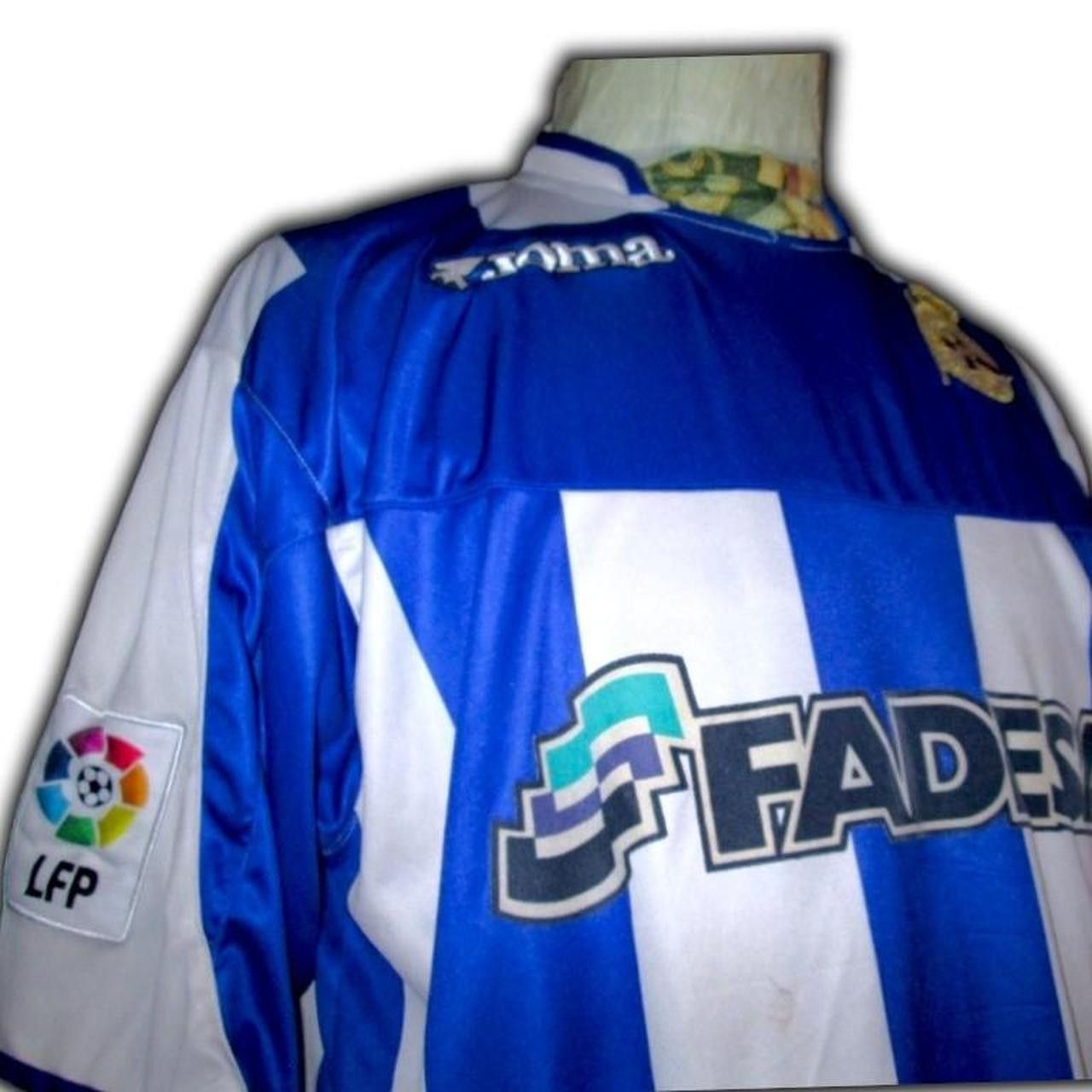 Joma Deportivo LA Coruna Spain 2003 2004 Home Shirt Jersey Size US L / EU 52-54 / 3 - 4 Thumbnail