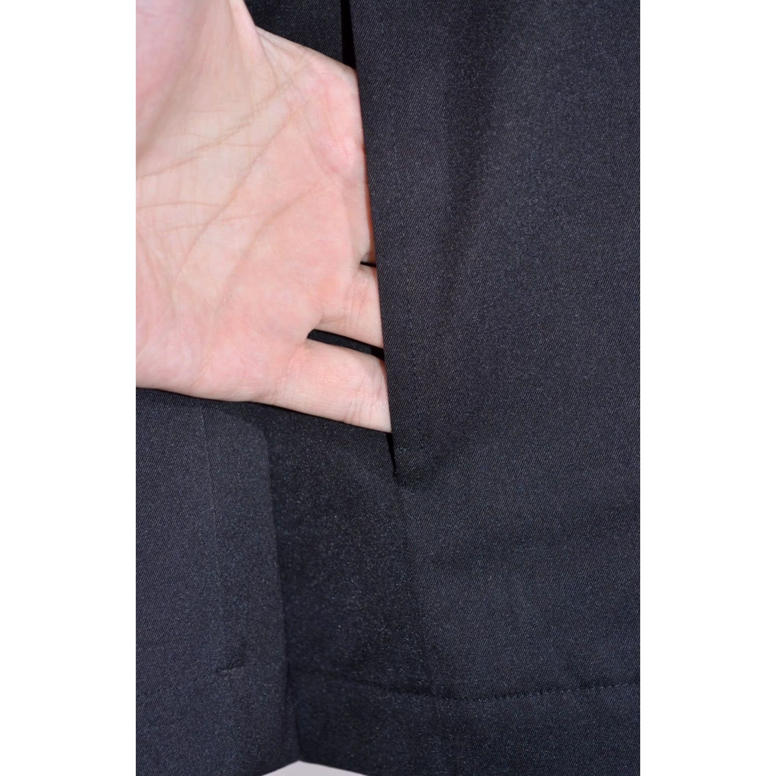 Vintage Weekend Max Mara Jacket Coat Black Full Zip Polyester - 10 UK / 8 US - Woman - Mid-Length - Regular Fit Size L / US 10 / IT 46 - 4 Thumbnail