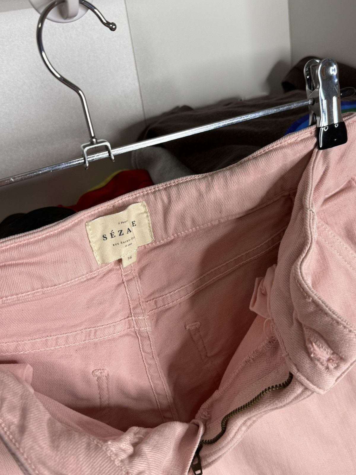 Sezane Sezane Luxury Pink Jeans size 36 Size 25" / US 0 / IT 36 - 9 Thumbnail