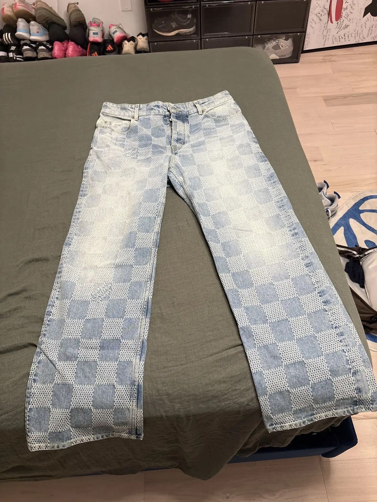 Louis Vuitton Damier Denim Skate Pants Size US 36 / EU 52 - 1 Thumbnail
