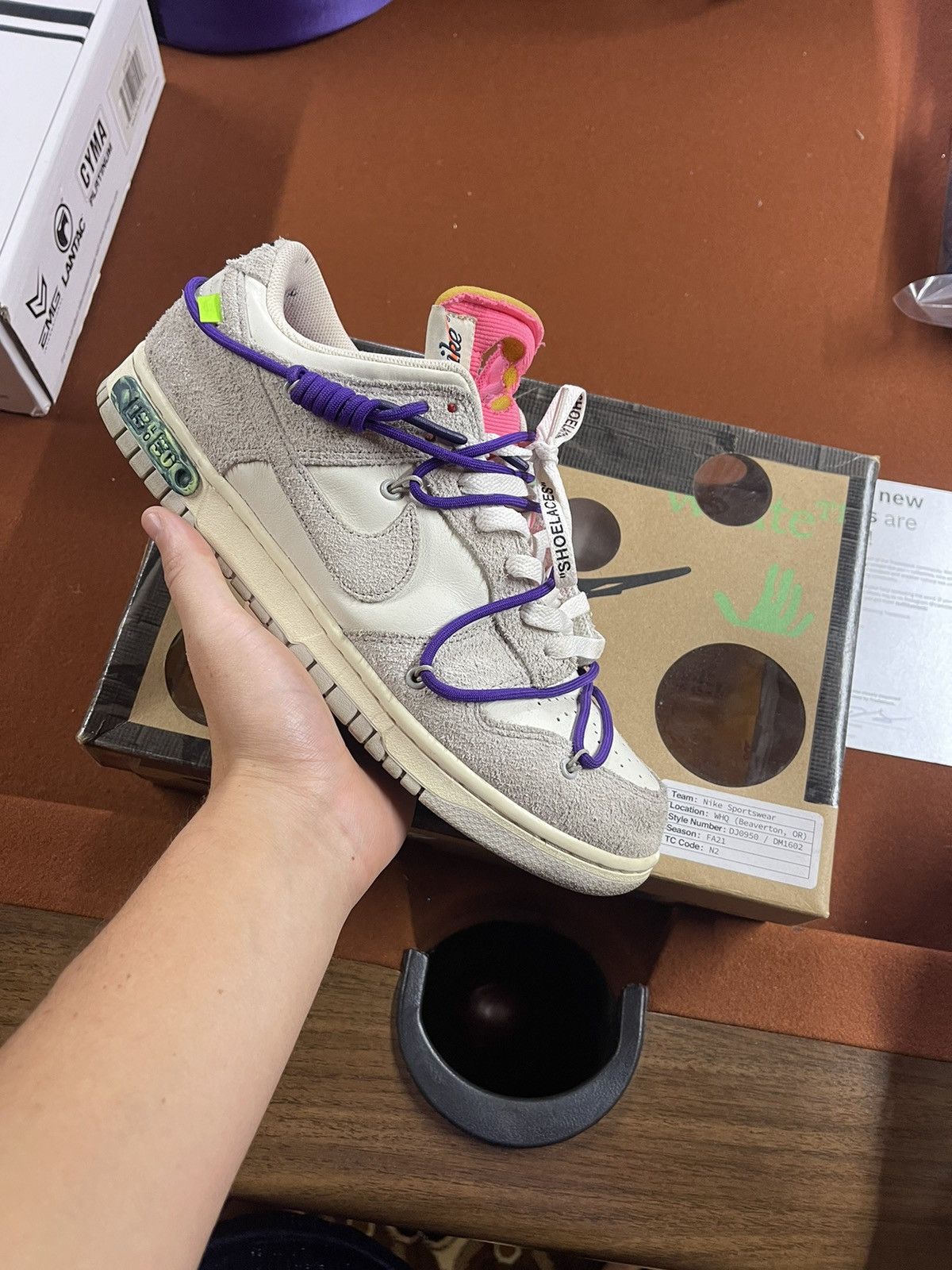 Nike × Off-White Off white Nike dunk “Lot 15 of 50” Size US 10.5 / EU 43-44 - 2 Thumbnail
