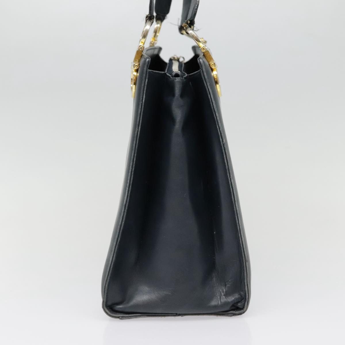 Salvatore Ferragamo Salvatore Ferragamo Gancini Tote Bag Leather Black Gold Size ONE SIZE - 4 Thumbnail