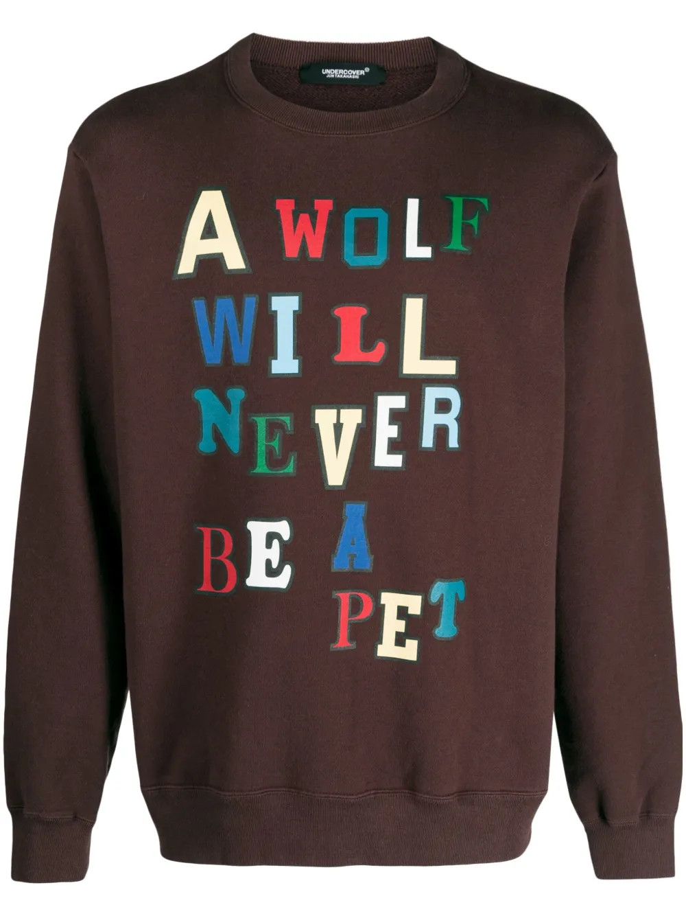 Undercover o1tko10426 Slogan-print Sweatshirt in Brown Size US L / EU 52-54 / 3 - 1 Thumbnail