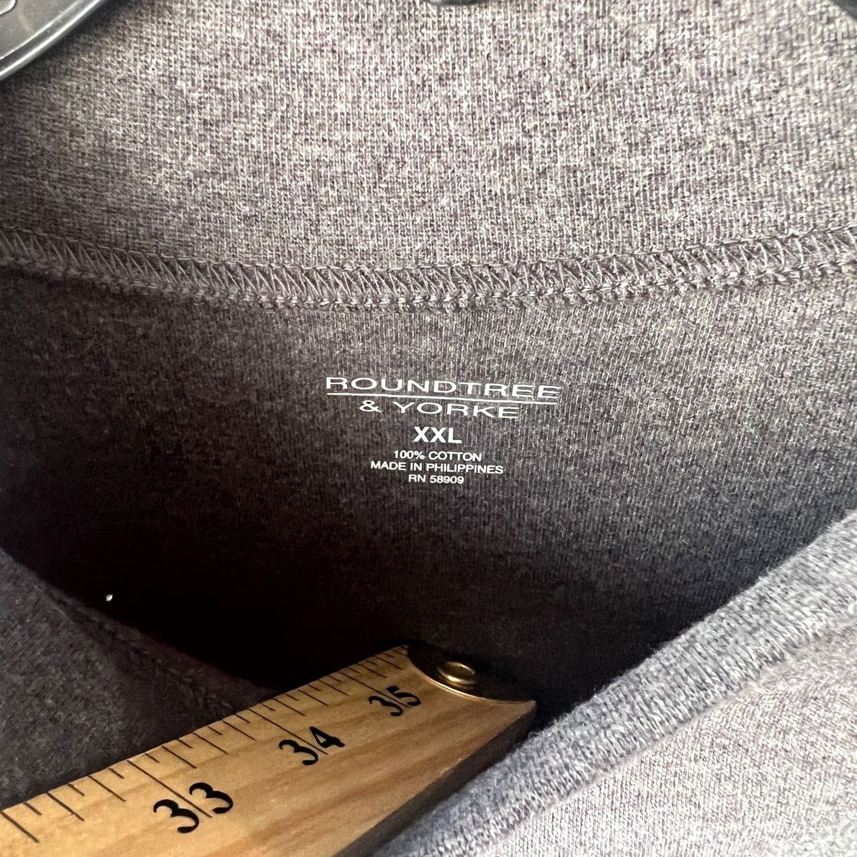 Roundtree & Yorke Roundtree & Yorke Sweater Mens 2XL Charcoal Mock Turtleneck Pullover Sweatshirt Size US XXL / EU 58 / 5 - 7 Thumbnail