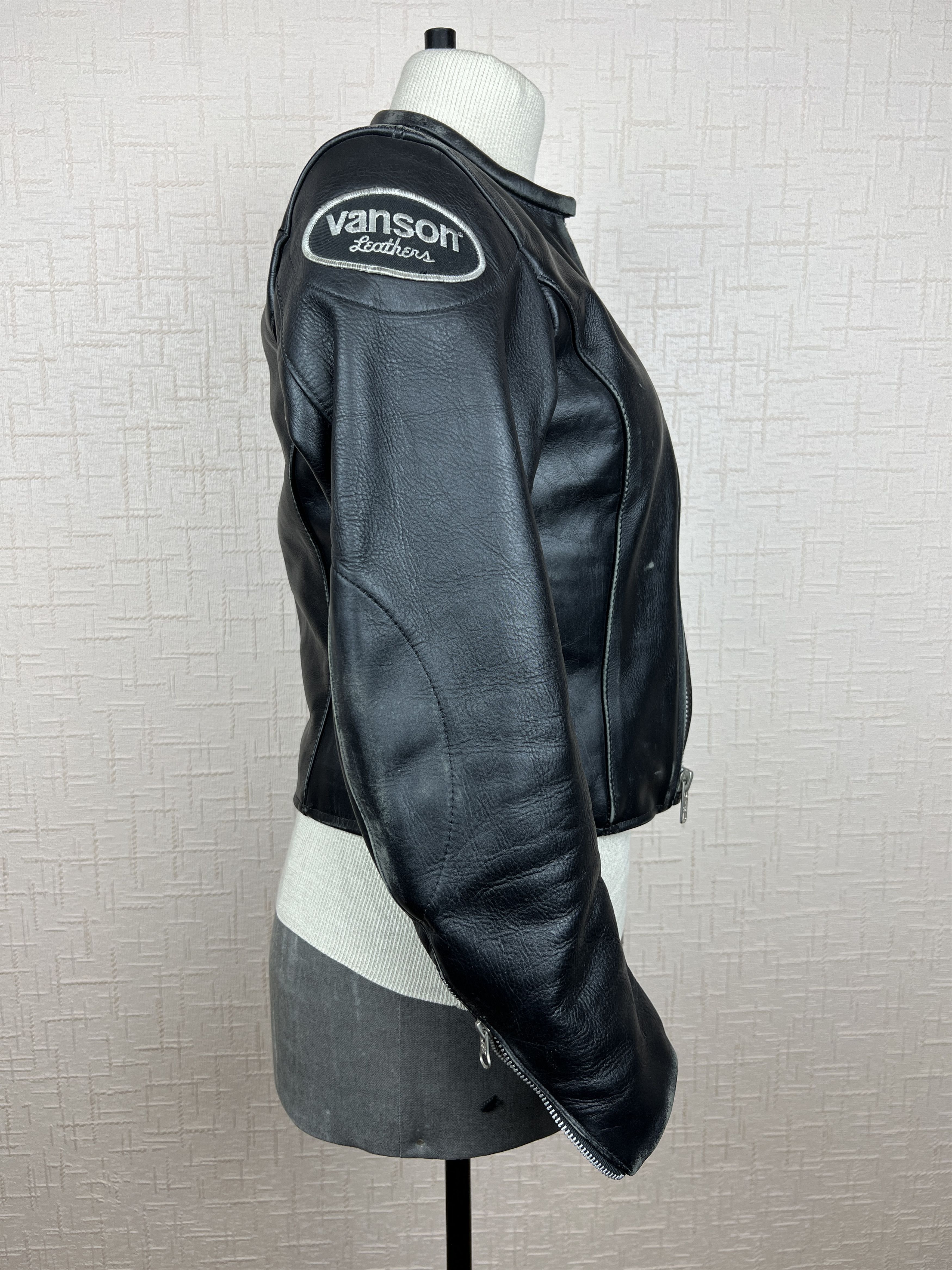 Vanson Leathers × Vintage Vanson Leathers Vintage Motorcycle Cafe Racer Jacket Size M / US 6-8 / IT 42-44 - 2 Thumbnail
