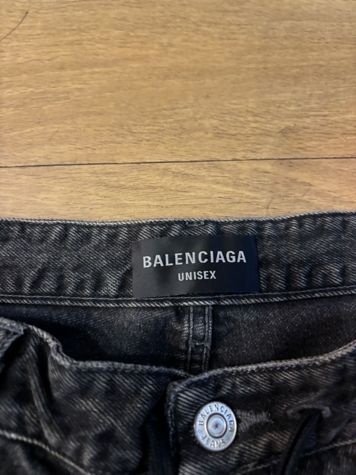 Balenciaga Mud Show brown/black bleached distressed baggy jeans Size US 30 / EU 46 - 4 Thumbnail