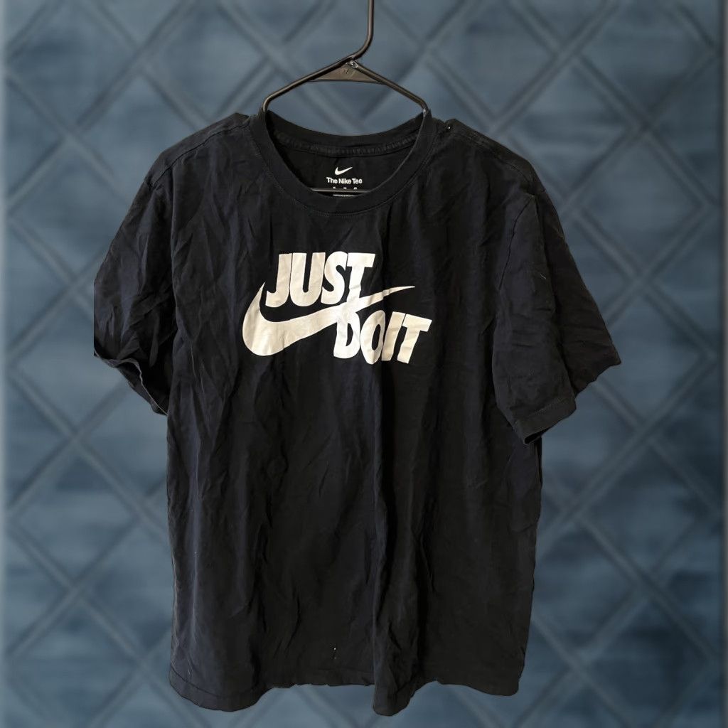 Nike Nike Dri-Fit Tee XL Black Short Sleeve Crew Neck Logo T-Shirt Men Official Nike Shirt Size US XL / EU 56 / 4 - 1 Thumbnail