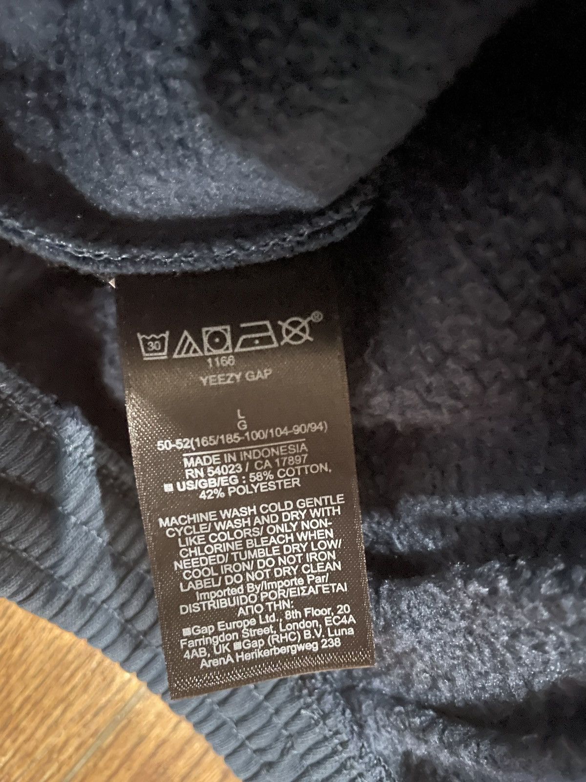 Balenciaga × Gap × Kanye West Yeezy Gap Sweatpants Dark Blue Size Large Size US 34 / EU 50 - 8 Thumbnail