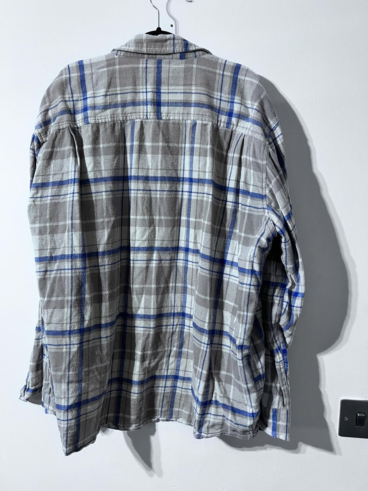 Other Atlas For Men Grey & Blue Check Shirt UK 3XL Size US XXL / EU 58 / 5 - 5 Thumbnail