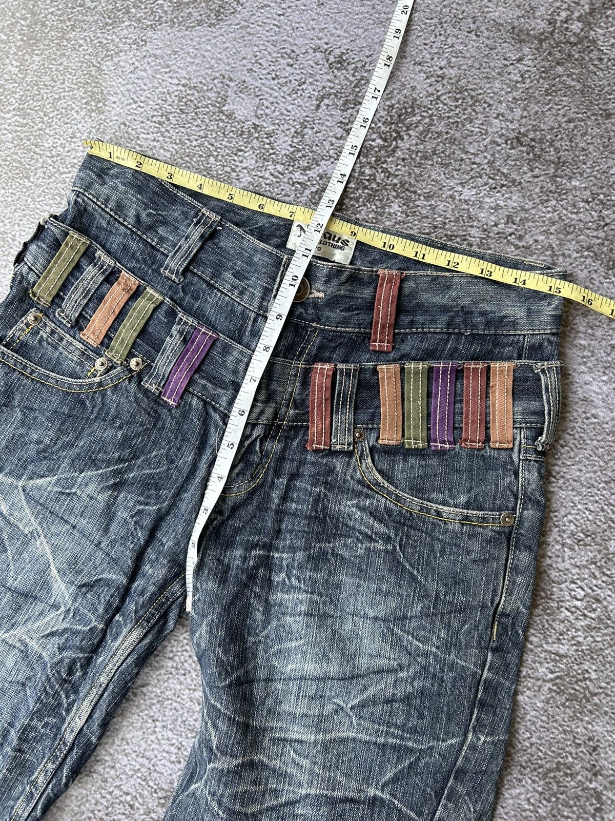 20471120 Nylaus double waist denim short pants style goa kmrii Size US 30 / EU 46 - 9 Thumbnail