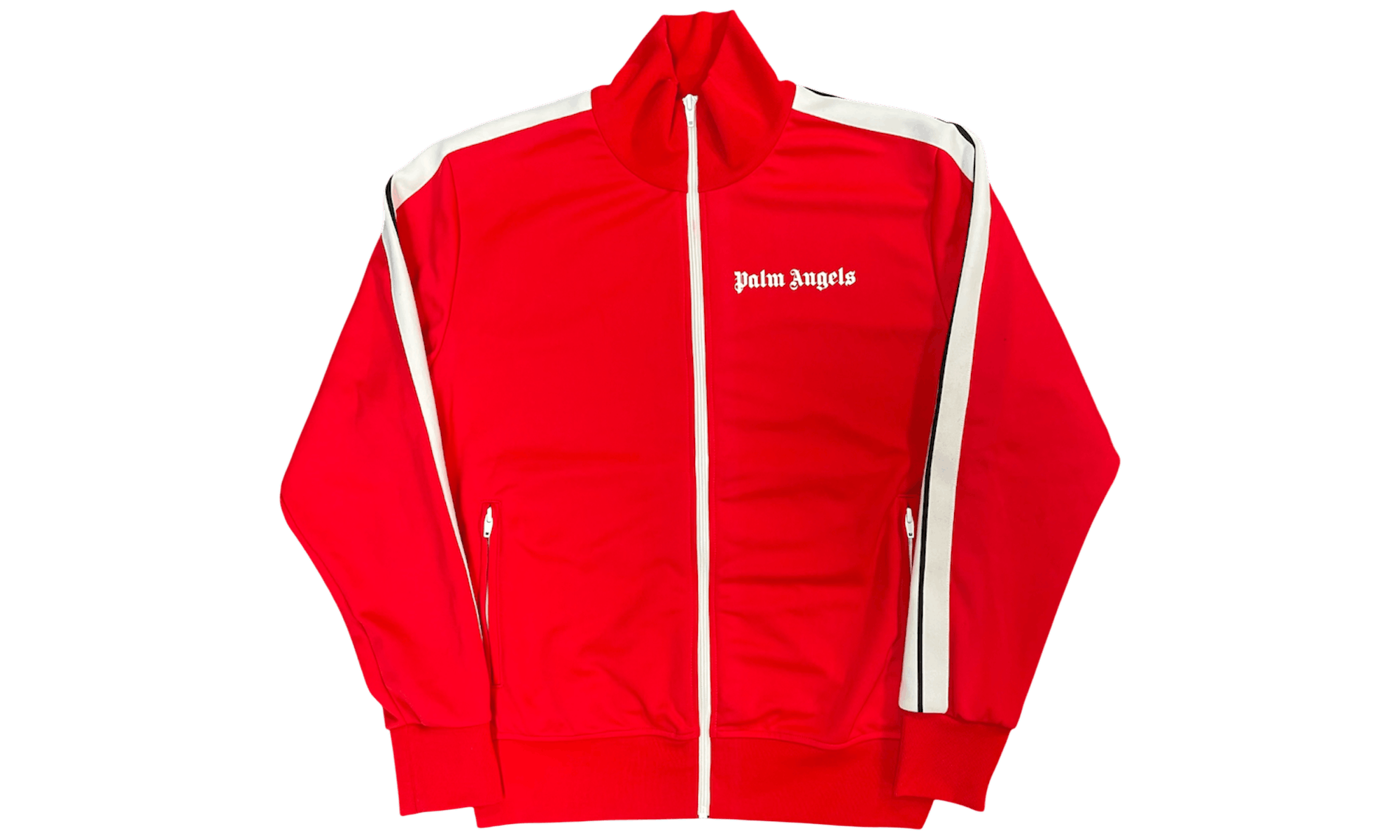 Palm Angels Track Jacket Red/White (PreOwned) Size US L / EU 52-54 / 3 - 1 Thumbnail