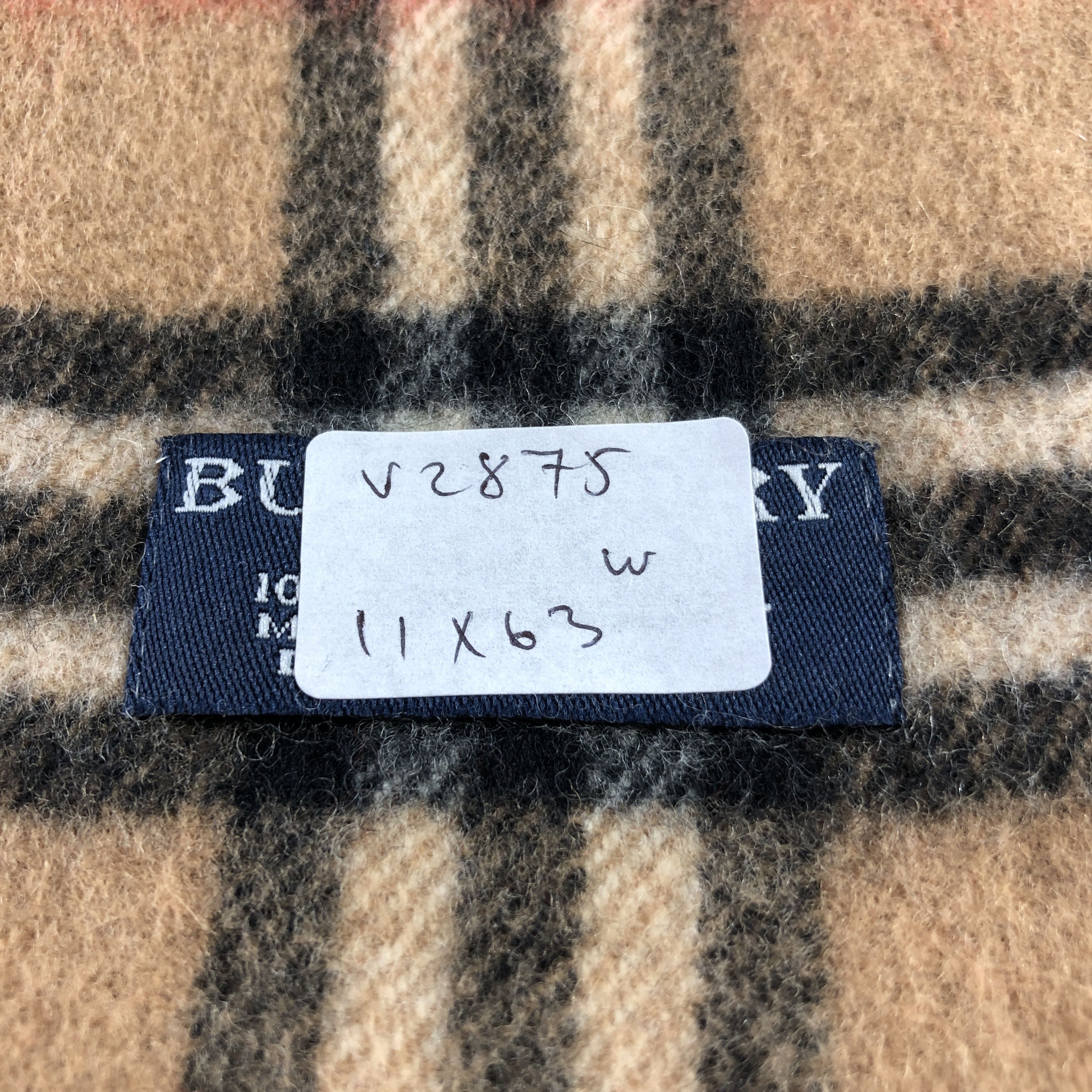 Burberry Burberry Tan Nova Check Wool Scarf Muffler V2875 Size ONE SIZE - 6 Thumbnail
