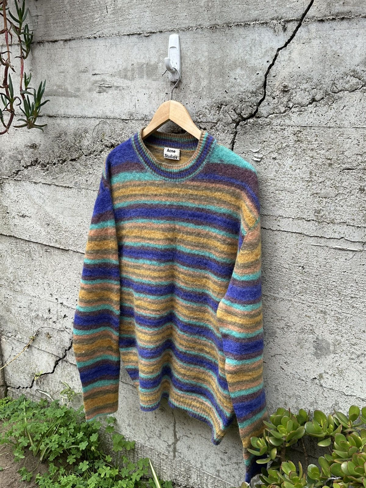 RARE GRAIL Acne Studios multi mohair sweater