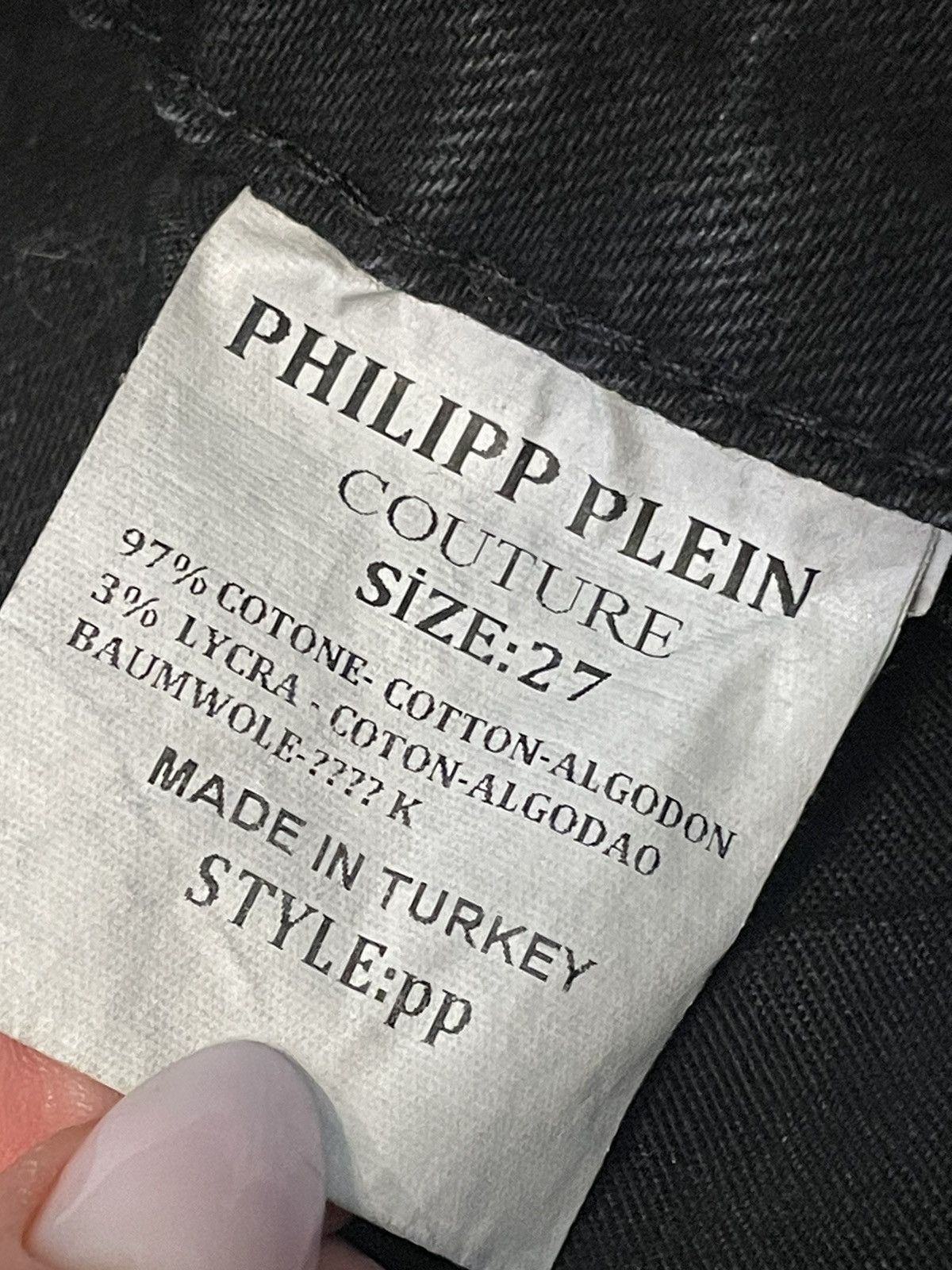 Philipp Plein Authentic Philipp Plein Jeans, Size: 27 Size US 27 - 13 Thumbnail