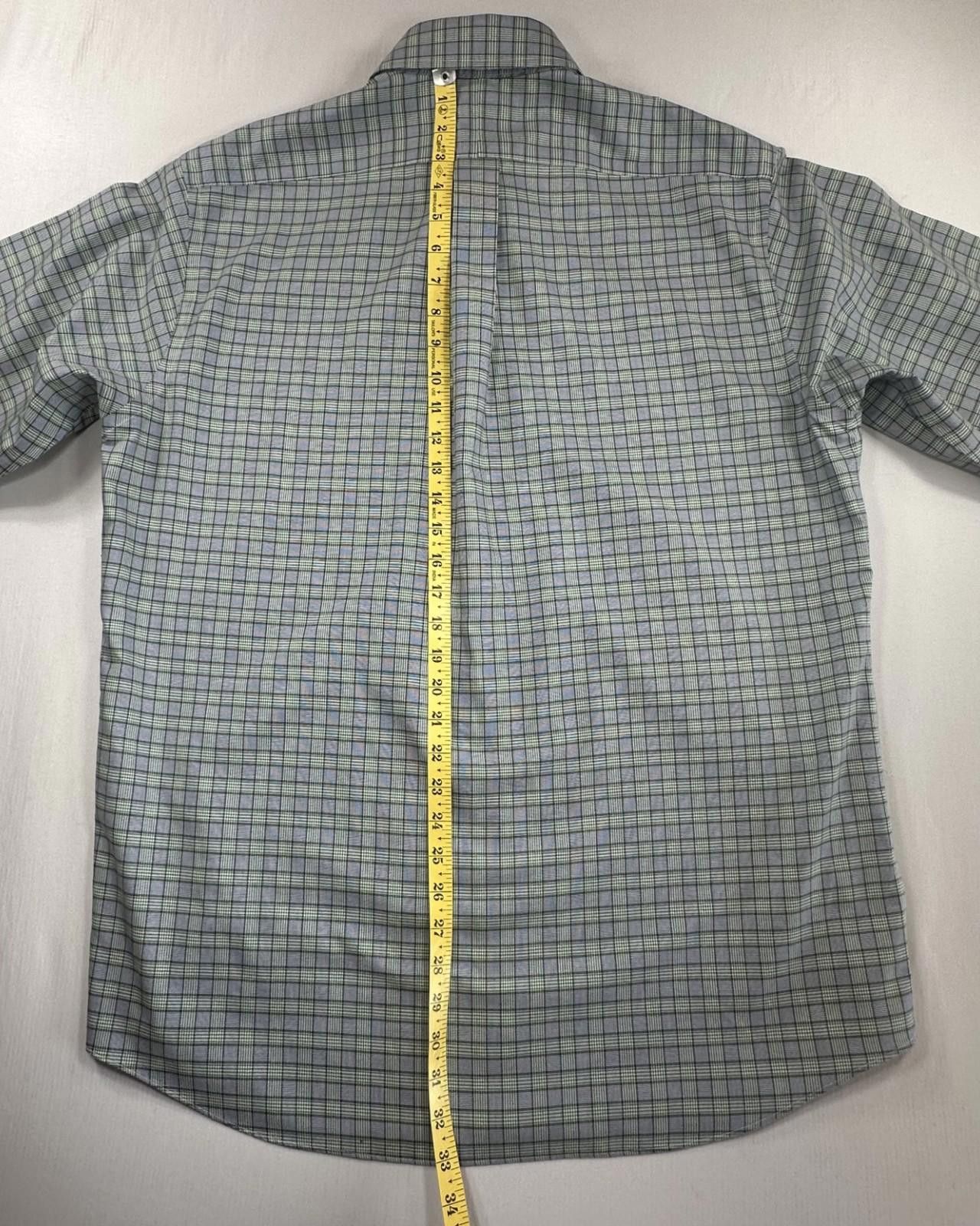 Paul Fredrick Paul Fredrick No Iron 2-Ply Cotton Button Down Green 16.5/36 Size 42R - 5 Thumbnail