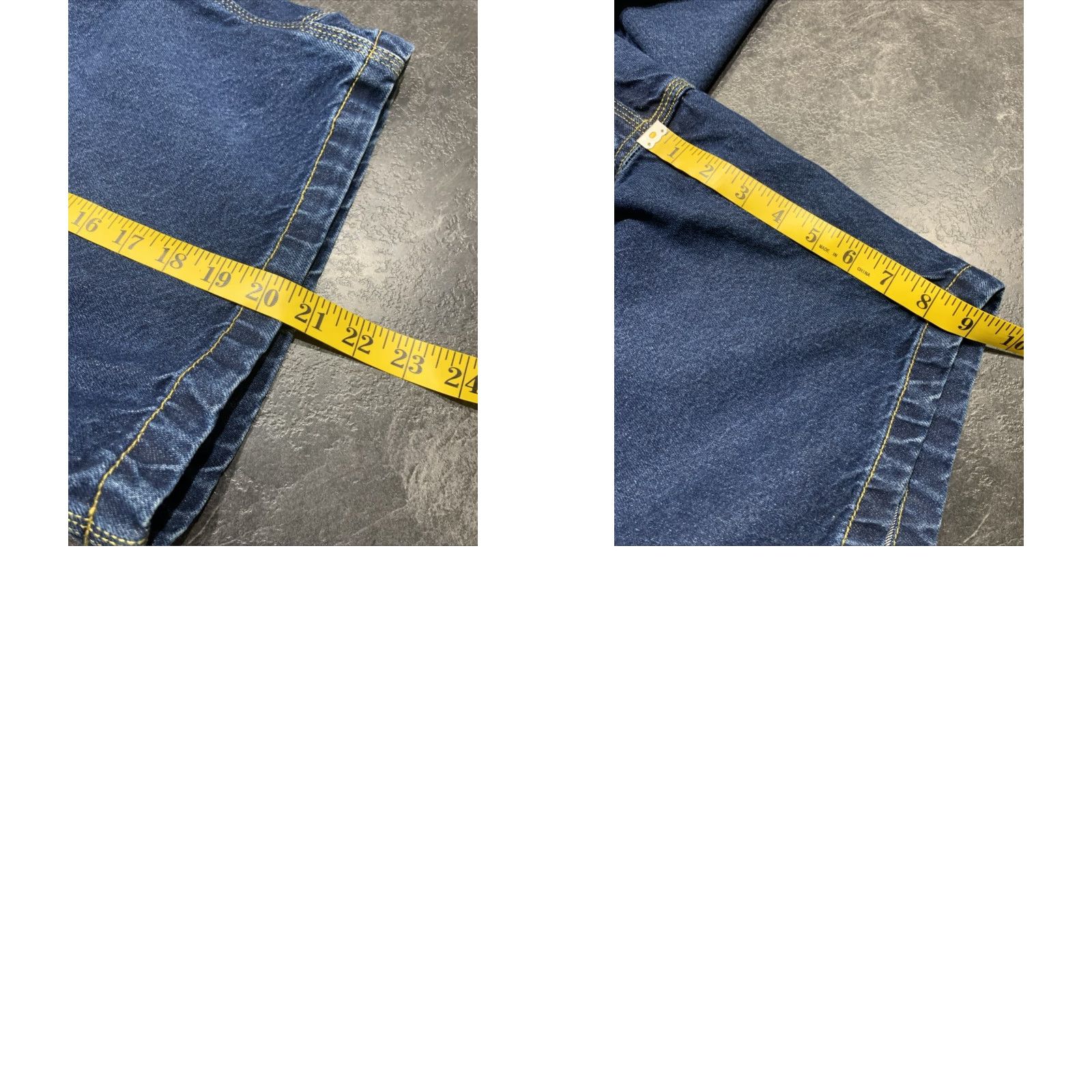 Denime RedHead Men Denim Carpenter Shorts Size 42 Blue Casual Workwear 90s Inspired Size US 42 / EU 58 - 8 Thumbnail