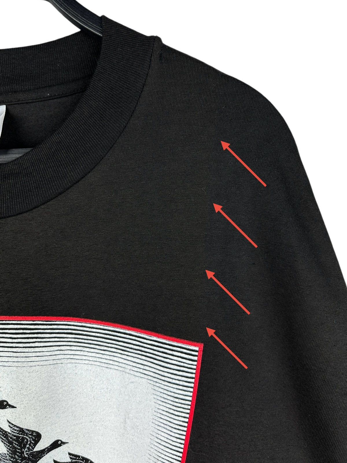 Vintage Vintage MC Escher “Ski & Water” Art T-Shirt Black Size US XL / EU 56 / 4 - 14 Thumbnail