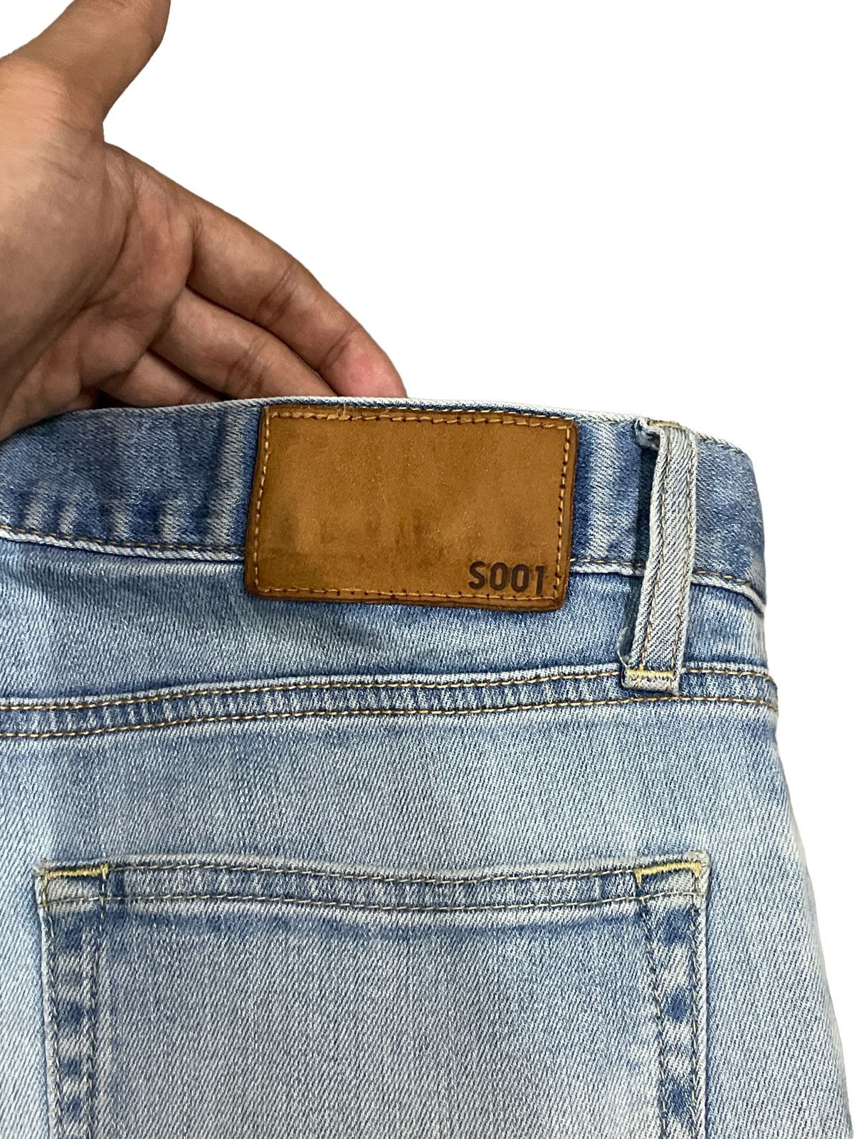 Jun Takahashi Japanese Streetwear Blue Wash Ripped Distressed Style Jeans Size US 32 / EU 48 - 7 Thumbnail