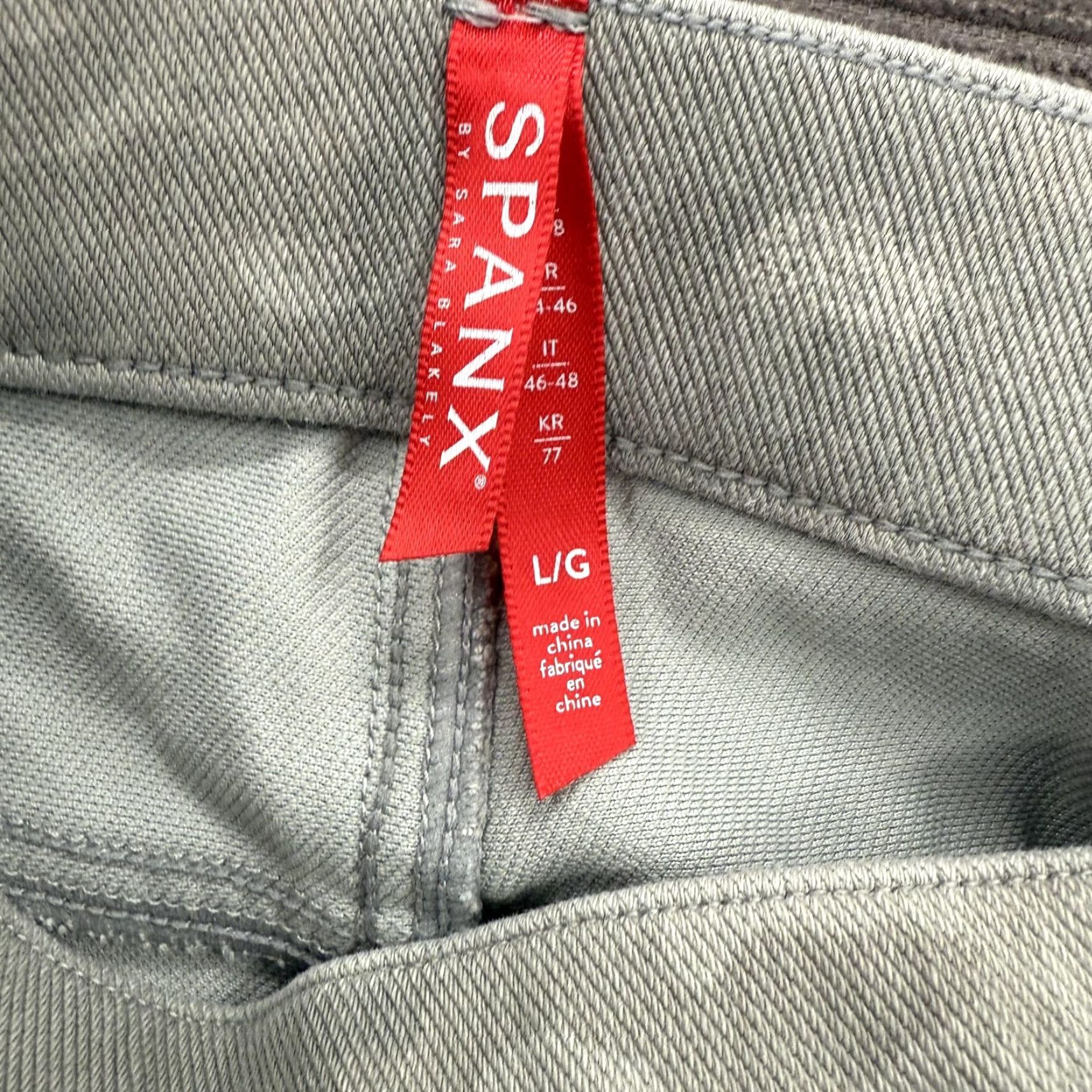 Spanx SPANX Pants Womens Large Gray Camo Stretch Skinny Leggings Pull On Size 36" / US 14 / IT 50 - 3 Thumbnail