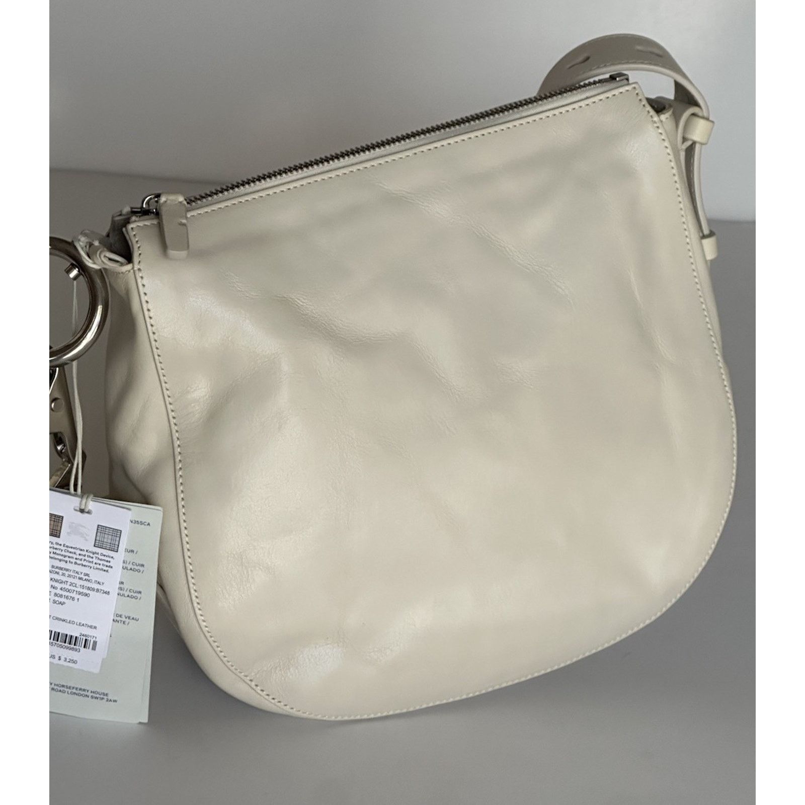 Burberry Burberry Small Knight Crinkled Leather Shoulder Bag 80816761 Size ONE SIZE - 13 Thumbnail
