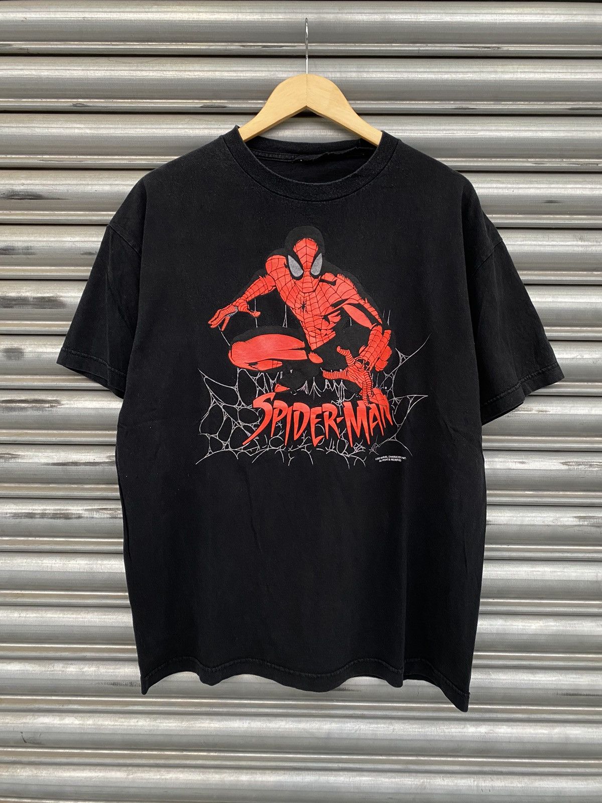 image of Vintage Grail 2002 Spider Man Tee in Black, Men's (Size XL)