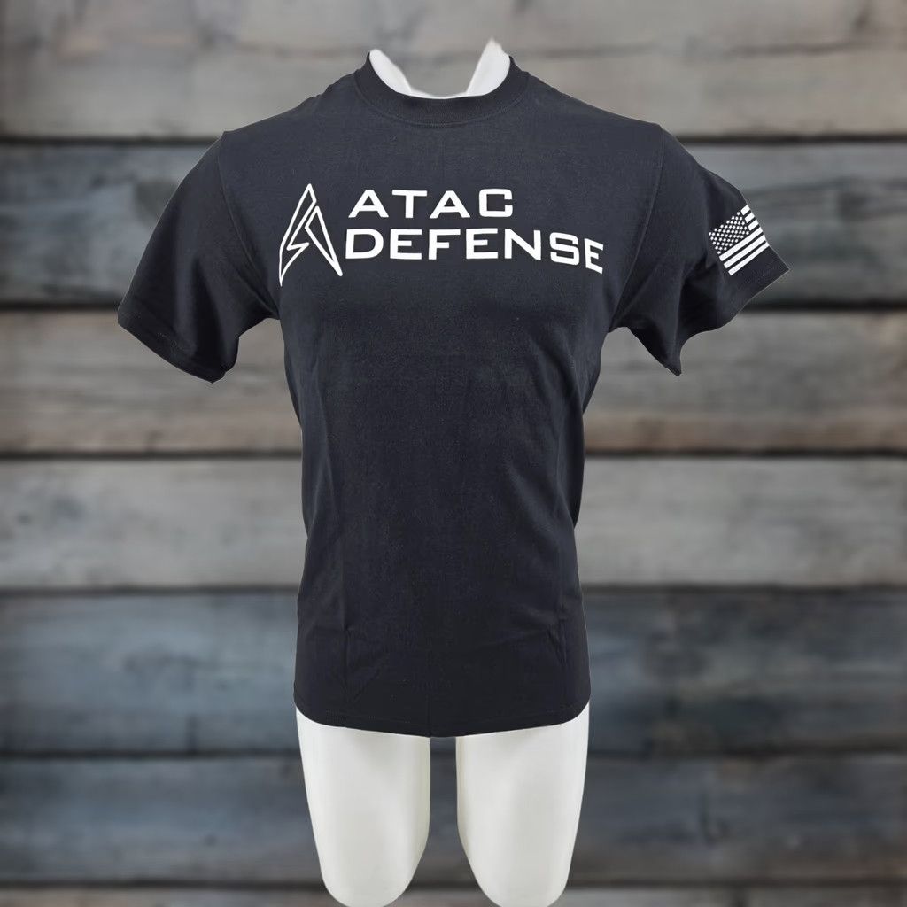 Port & Company Port & Company ATAC Defense Black Shirt Mens Small Short Sleeve T-Shirt Crew Neck Cotton Logo Easy Care Regular Fit Size US S / EU 44-46 / 1 - 1 Thumbnail